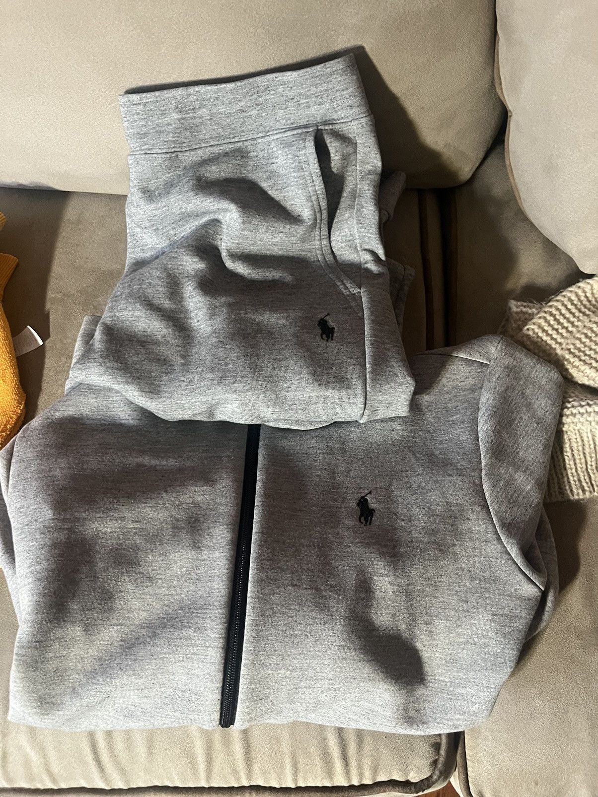 image of Polo Ralph Laurent Sweatsuit in Grey, Men's (Size Small)