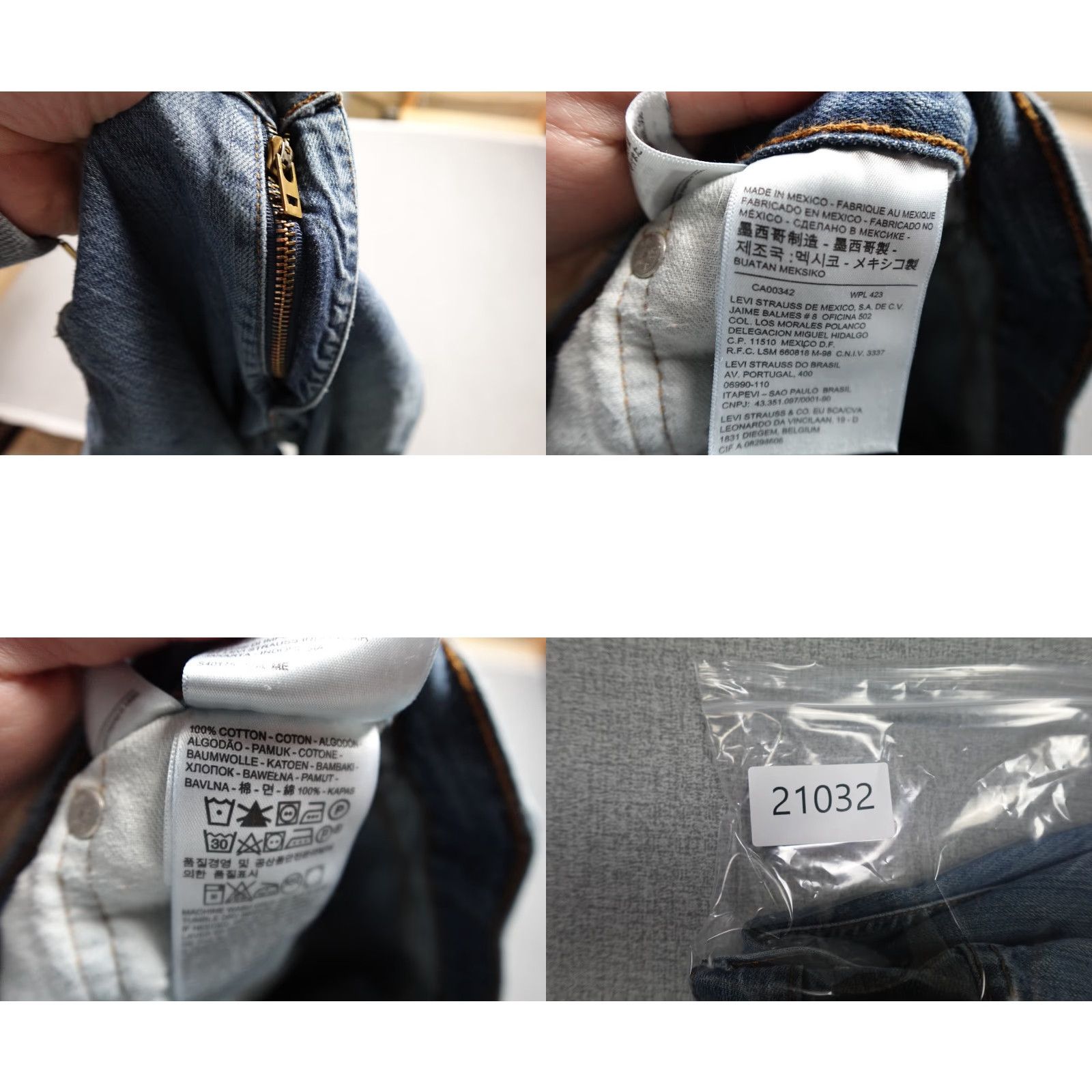 Levi's Levi's 559 Jeans Mens 36x30 Blue Relaxed Straight Light Wash Denim USA Size US 36 / EU 52 - 9 Thumbnail