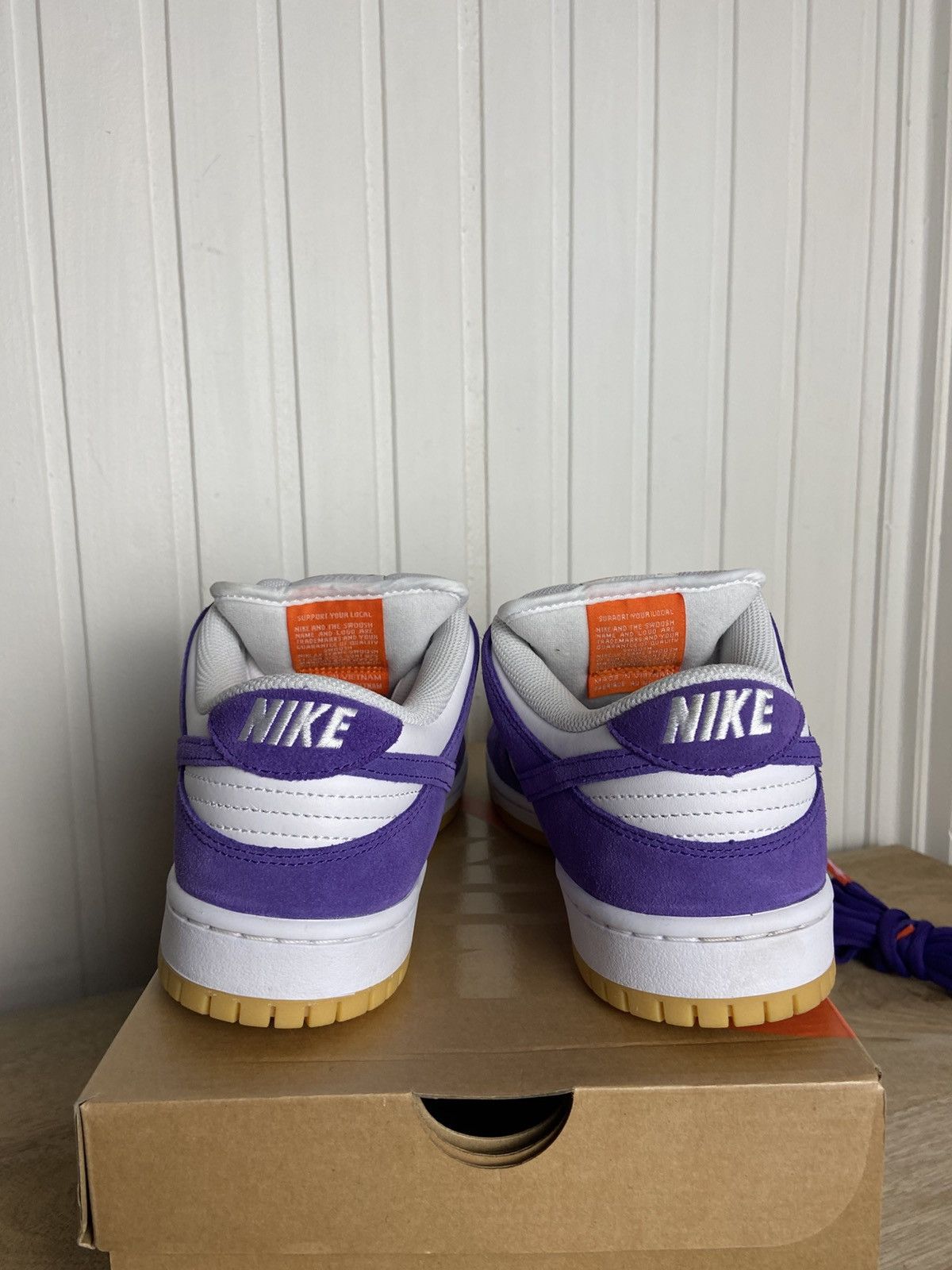 Nike Used Nike Sb Dunk Low Pro Iso Orange Label Purple Size 9US Size US 9 / EU 42 - 7 Thumbnail