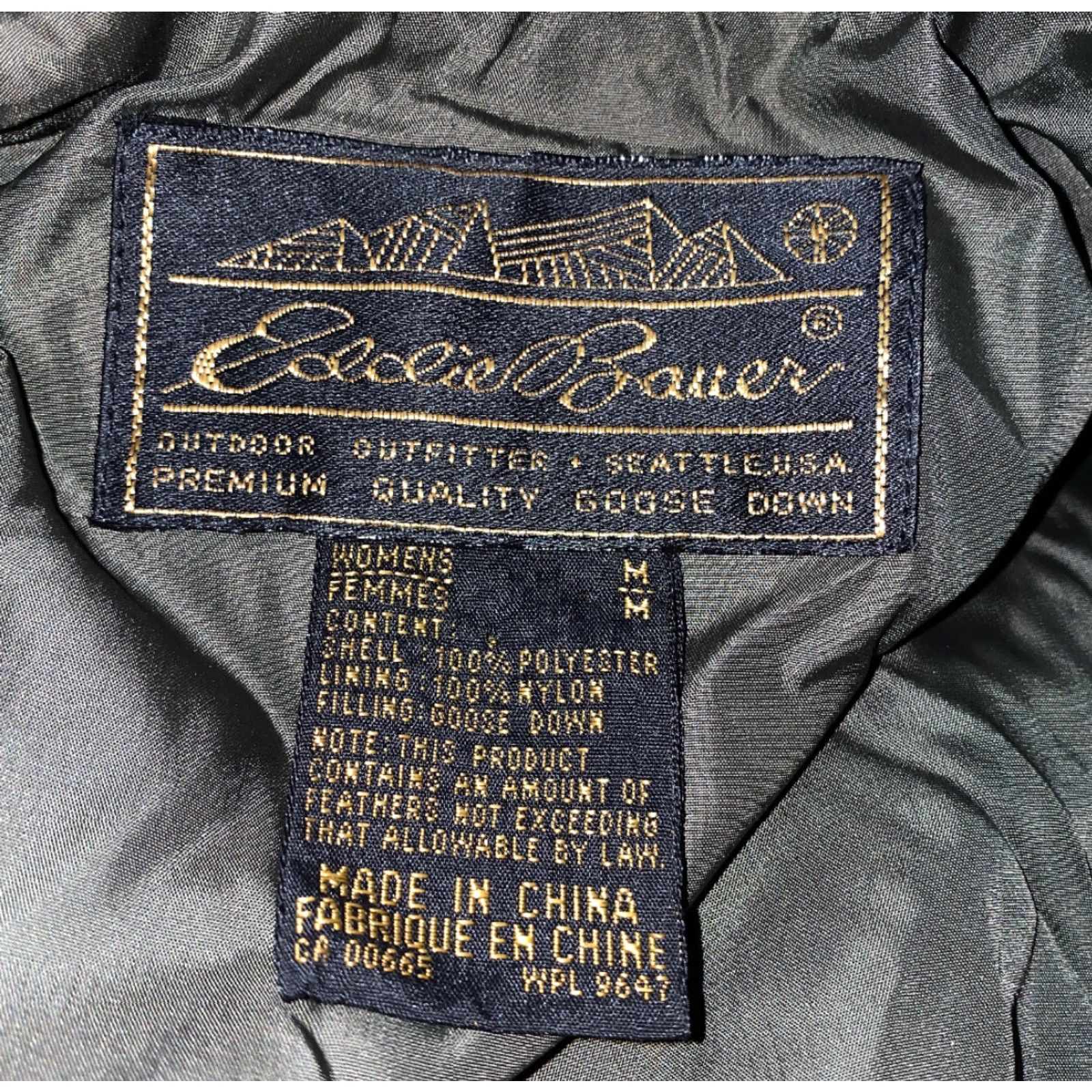 Eddie Bauer VINTAGE Eddie Bauer Womens Jacket Full Zip Down Quilted Green M Size M / US 6-8 / IT 42-44 - 5 Thumbnail