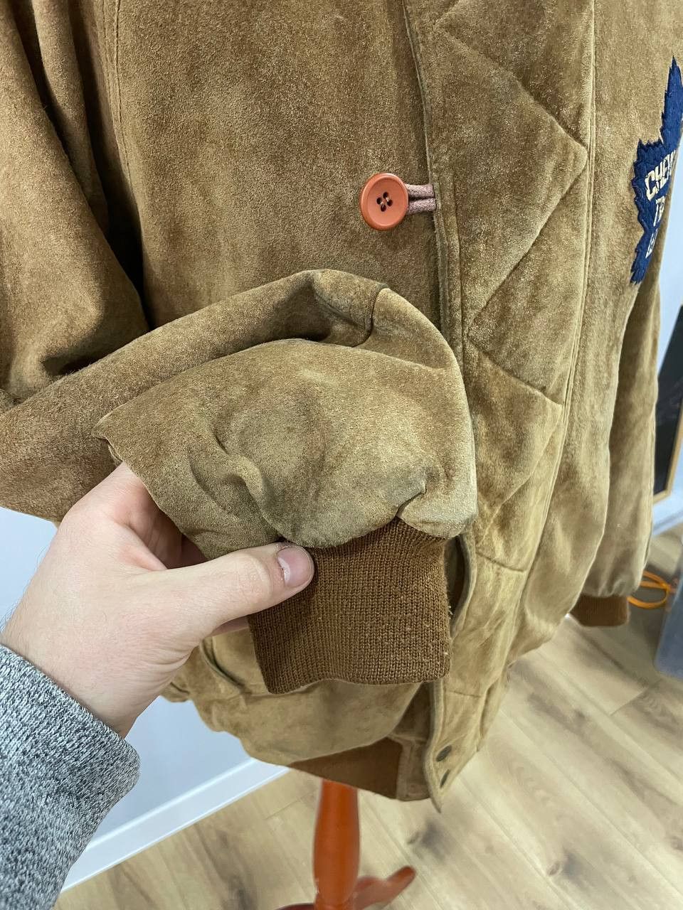 Chevignon Chevignon Suede Bomber Jacket Clifford Office Ontario Canada Size US M / EU 48-50 / 2 - 7 Thumbnail