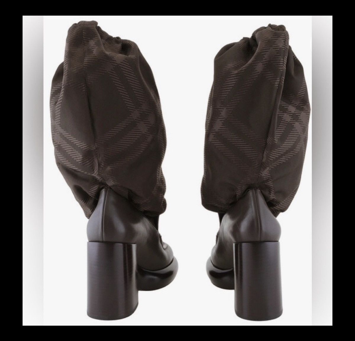 Burberry Burberry Vintage Check Square Toe Wedge Boots – EU 36 – BNIB Size US 6 / IT 36 - 7 Thumbnail