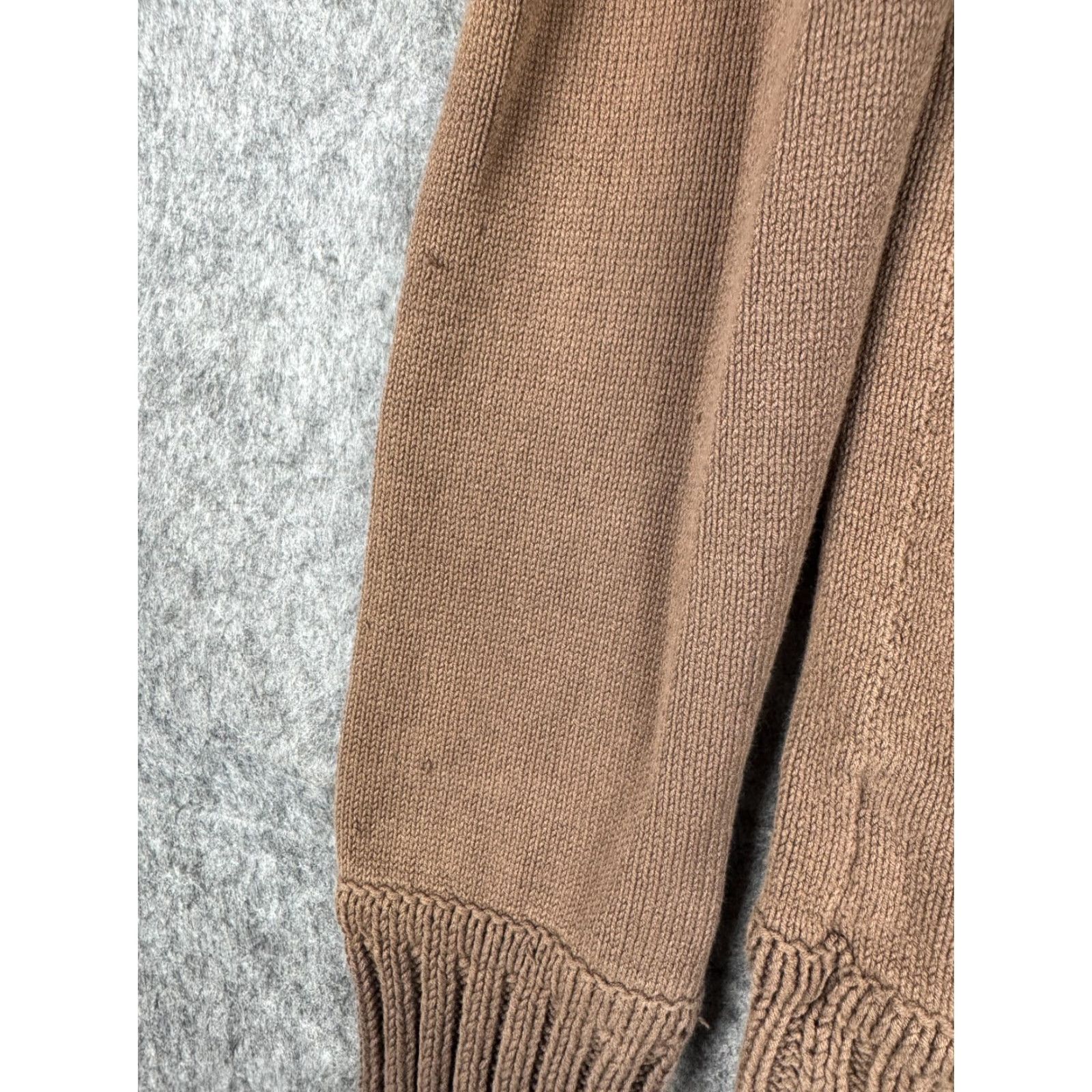 Vintage Margaret O'Leary Cardigan Women's Medium Brown 1-Button Cotton Blend Knit Shirt Womens Size M / US 6-8 / IT 42-44 - 5 Thumbnail