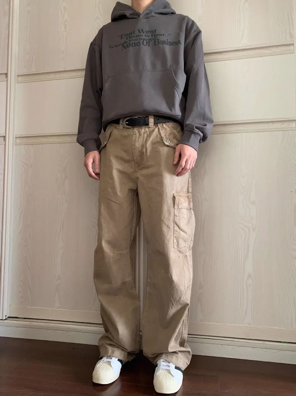 Japanese Brand × Jean Retro loose wax printed pocket jeans Size US 32 / EU 48 - 5 Thumbnail