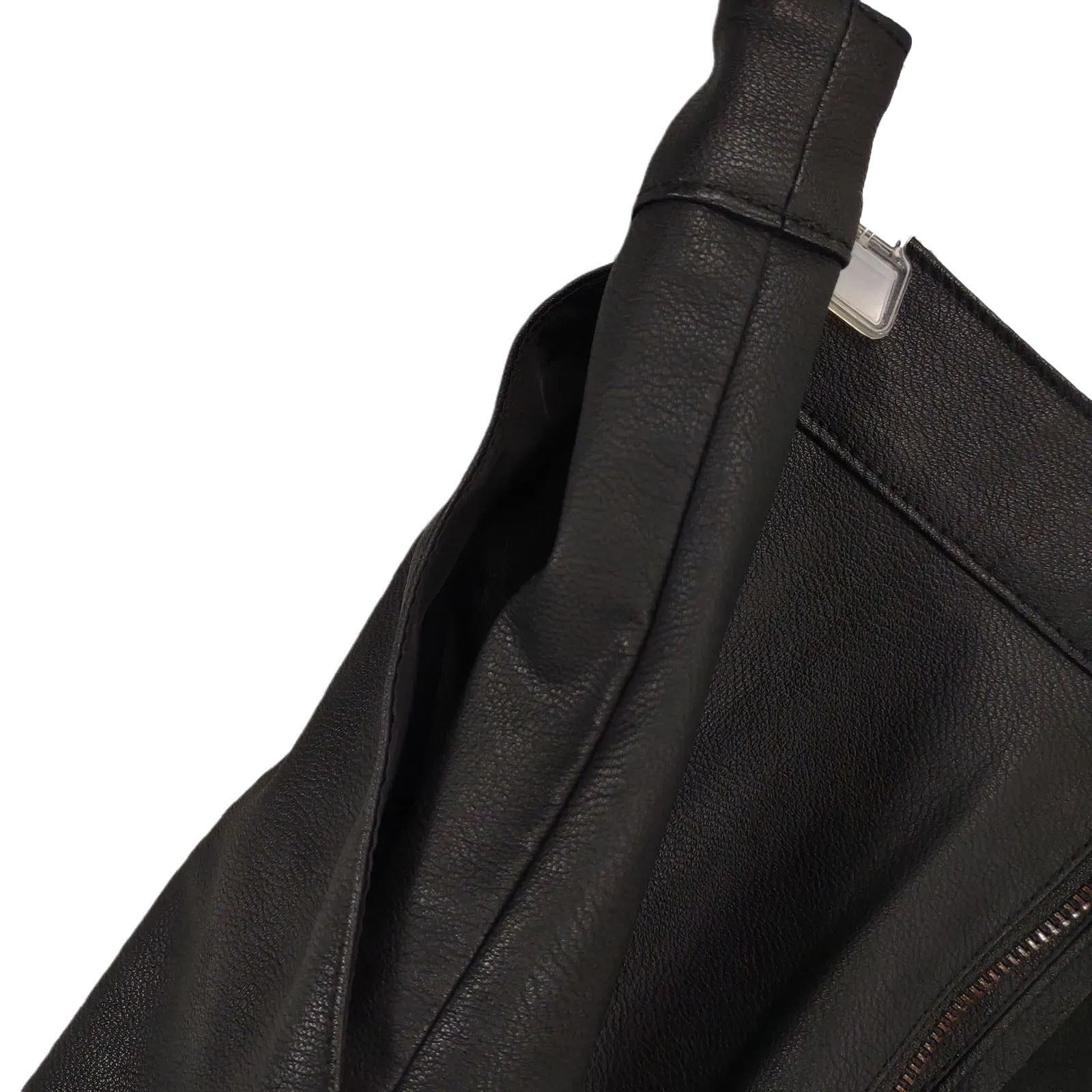 Other UK ONLY onlBASE OTW Black Faux Leather Short Mini Skirt Pockets Size 30" / US 8 / IT 44 - 6 Thumbnail