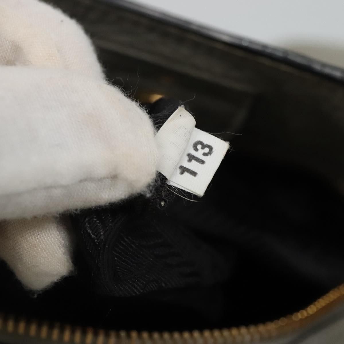 Prada PRADA Hand Bag Leather Gray Size ONE SIZE - 12 Thumbnail