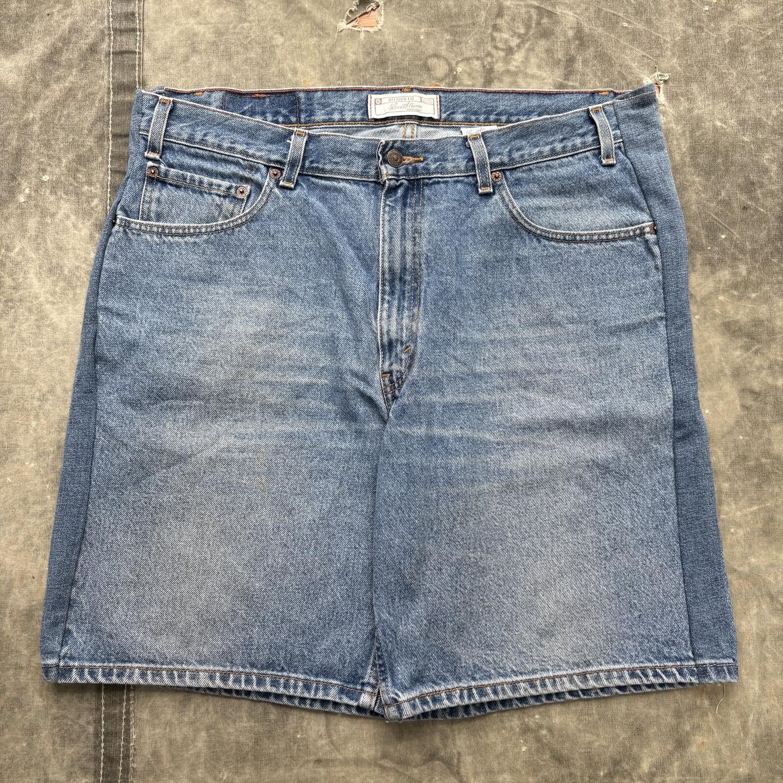 Levi's Vintage Y2K Levi’s Grunge Skater Baggy Denim Shorts Jorts Size US 36 / EU 52 - 1 Thumbnail