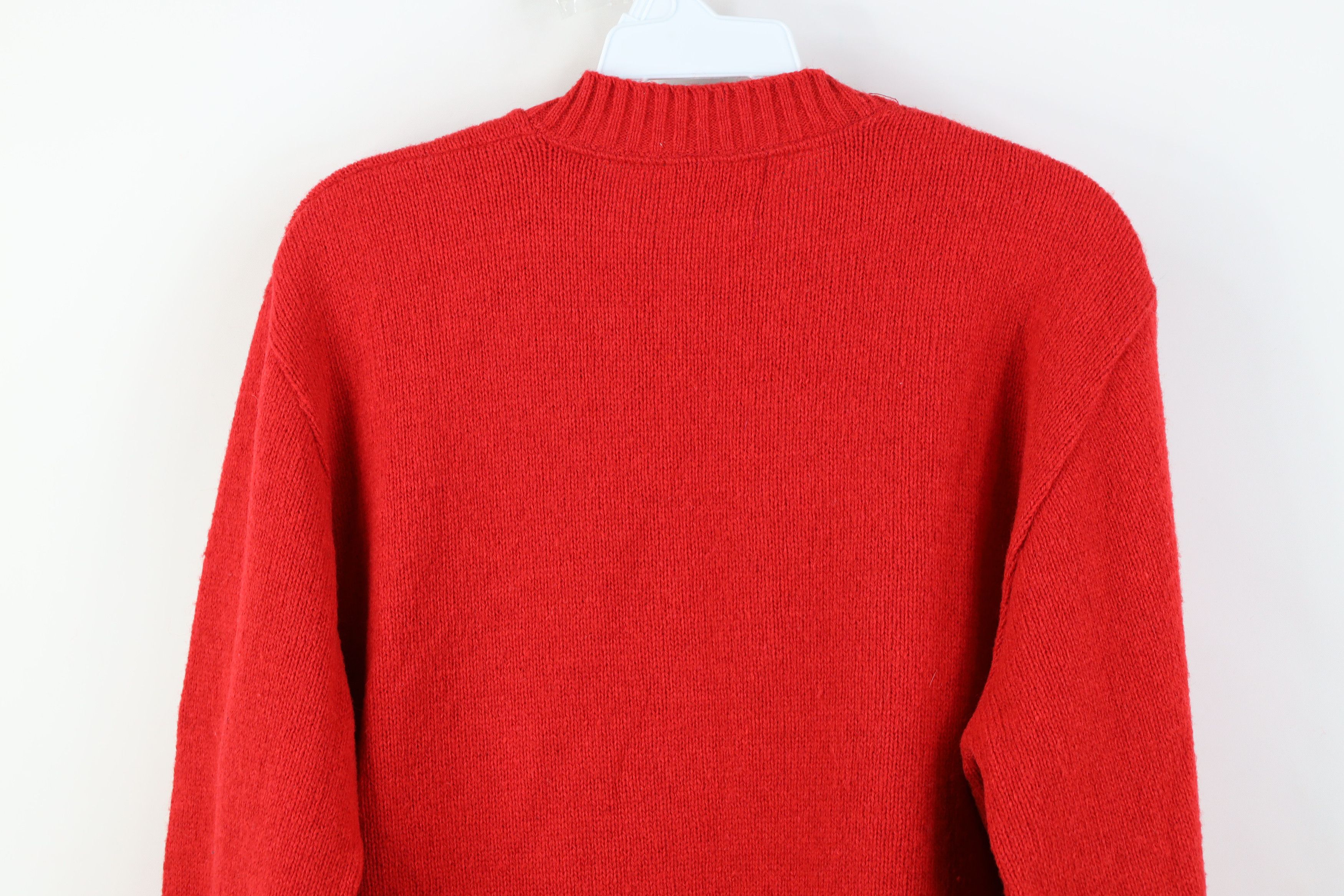 Vintage Vintage 70s Streetwear Wool Knit Crewneck Sweater Red USA Size US S / EU 44-46 / 1 - 8 Thumbnail