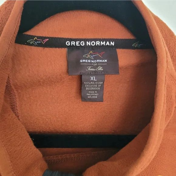 Greg Norman Tasso Elba Performance Five Iron Rust Zip Fleece Comfy Fall Size US XL / EU 56 / 4 - 4 Thumbnail