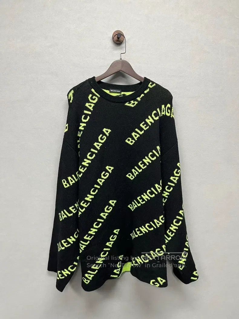 Balenciaga Balenciaga Green Camo Print Sweater Size US L / EU 52-54 / 3 - 1 Thumbnail