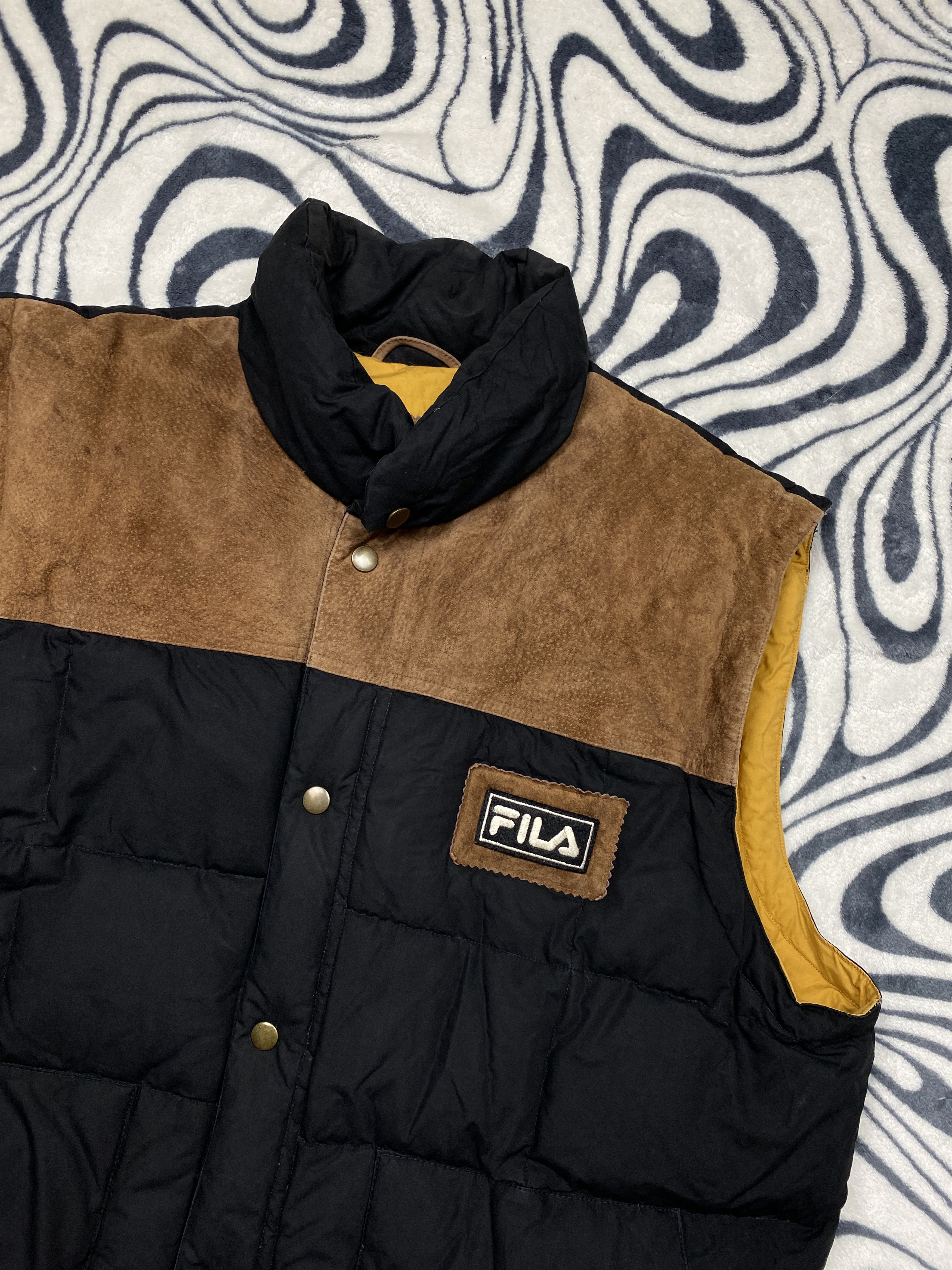 Fila Fila Vintage Mens Duck Down Vest Size US XL / EU 56 / 4 - 2 Thumbnail