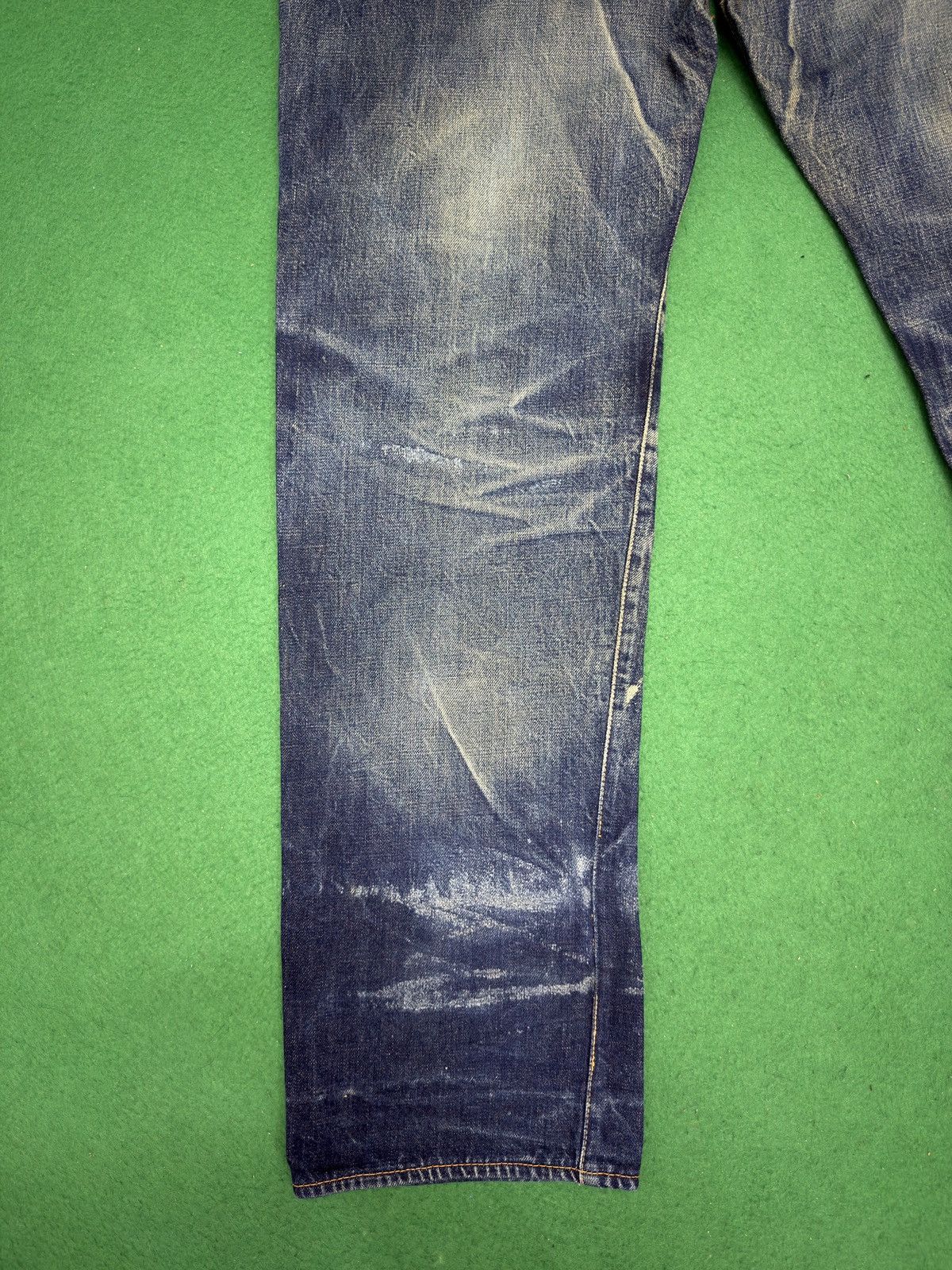 Evisu A29 Thrashed Evisu No 1 Special Distressed Mud Wash Size US 33 - 9 Thumbnail