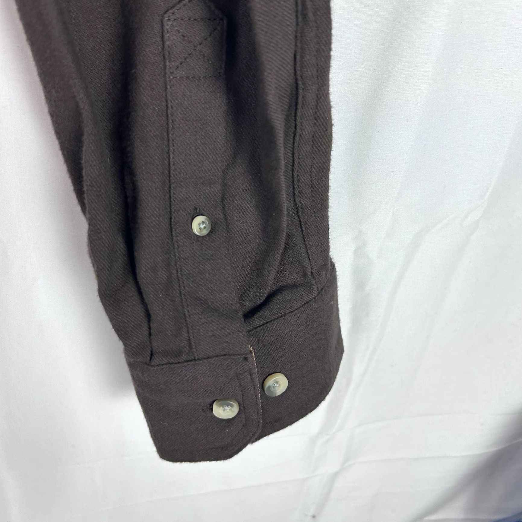 Vintage CQR Men's Flannel Shirt XL Brown Cotton Button-Up Casual Workwear Party Shirt Size US XL / EU 56 / 4 - 7 Thumbnail