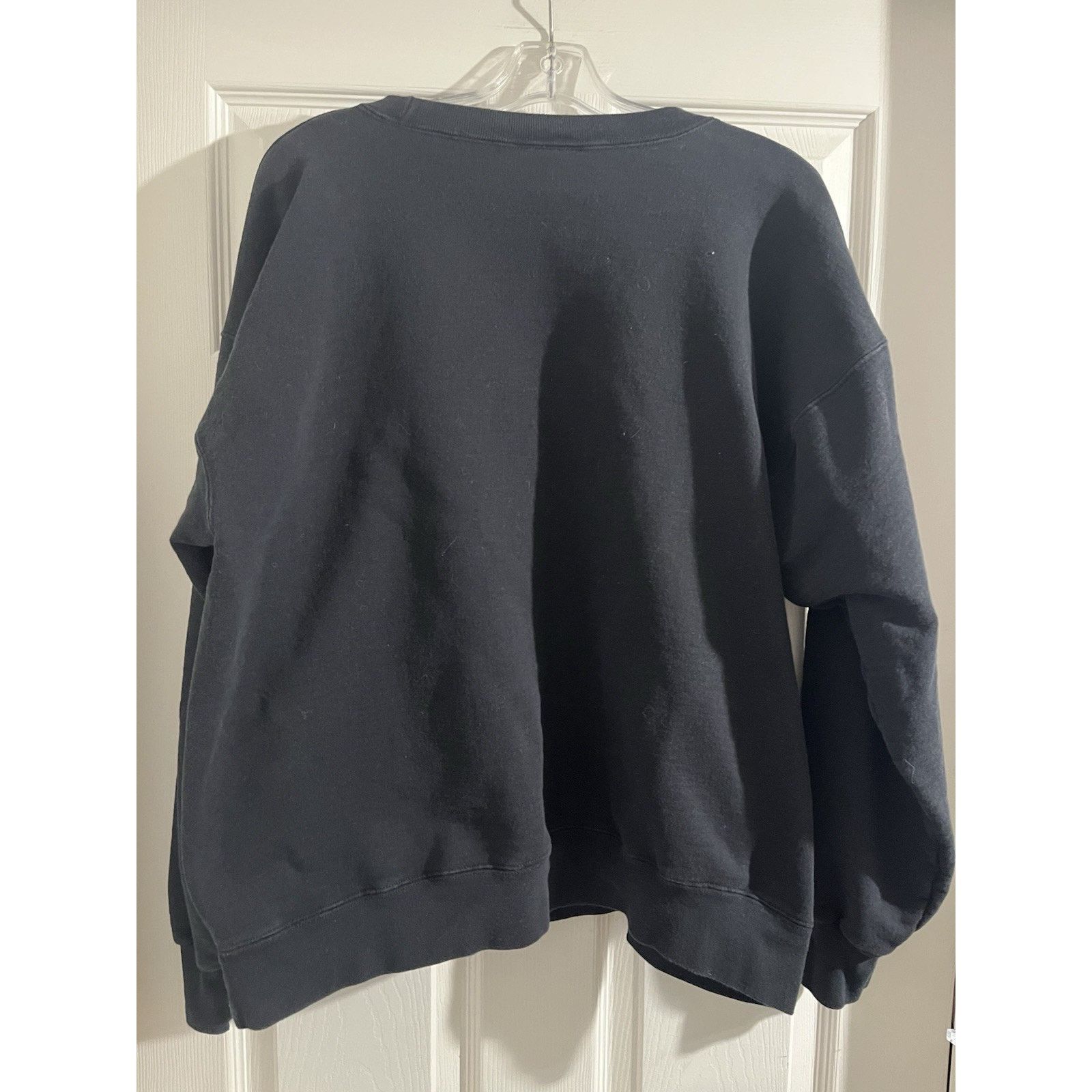 Hanes Vintage Wolf Mens Sweatshirt Black Size L Pullover 90s Howl Size US L / EU 52-54 / 3 - 4 Thumbnail
