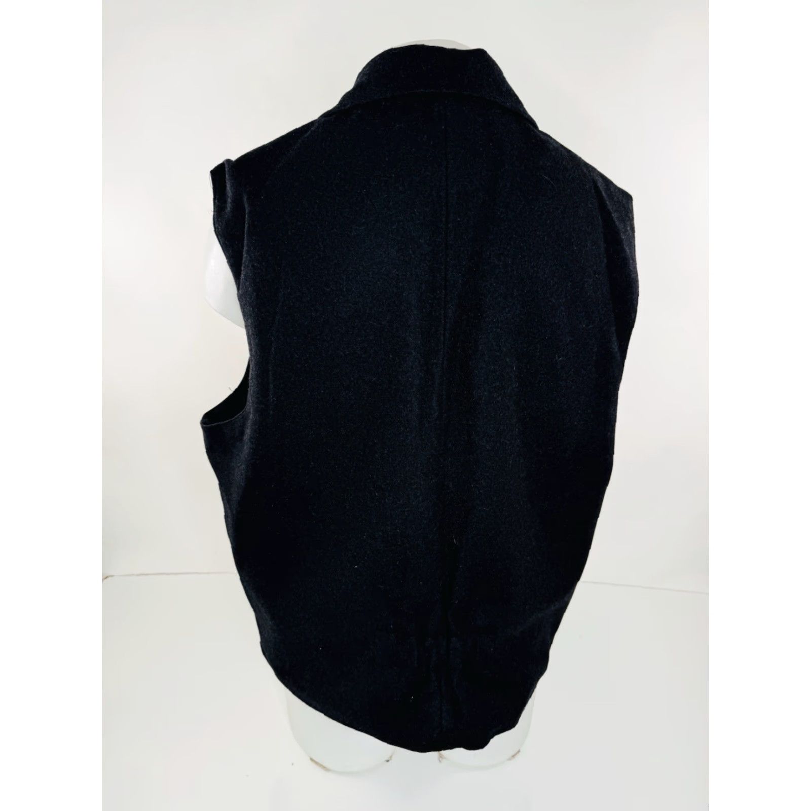 Vintage Powder River Wool Blend Western Vest Mens L Black Very Dark Charcoal A10 Clothing Style Western Theme Vest Size L Mens Size US L / EU 52-54 / 3 - 2 Thumbnail