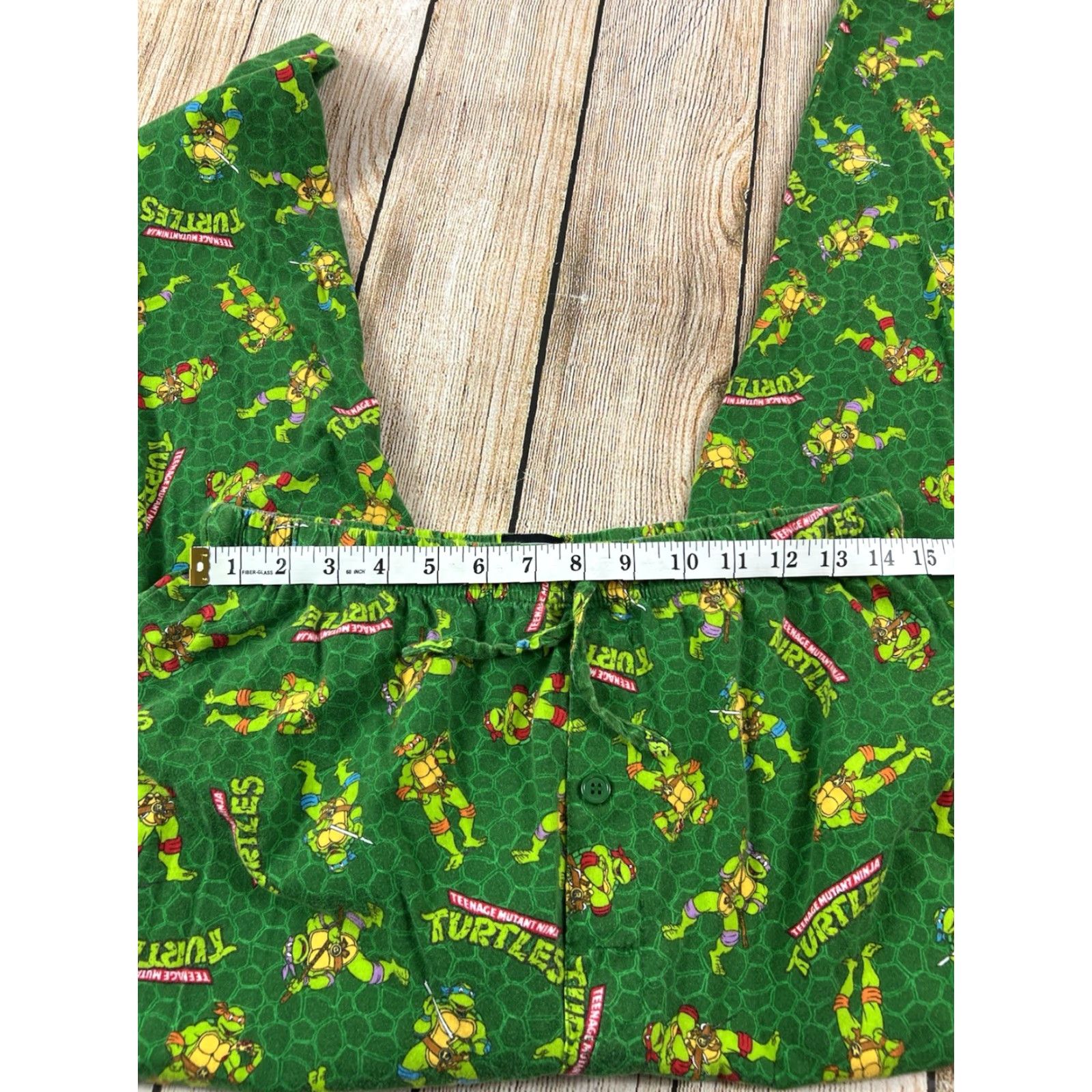 Nickelodeon TMNT Teenage Mutant Ninja Turtles Cotton Pajama Pants Mens M Green 2013 Medium Size US 31 - 6 Thumbnail