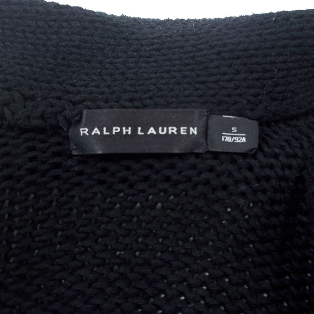 Ralph Lauren Black Label RALPH LAUREN BLACK LABEL Cotton Knit Shawl Collar Cardigan Size US S / EU 44-46 / 1 - 4 Thumbnail