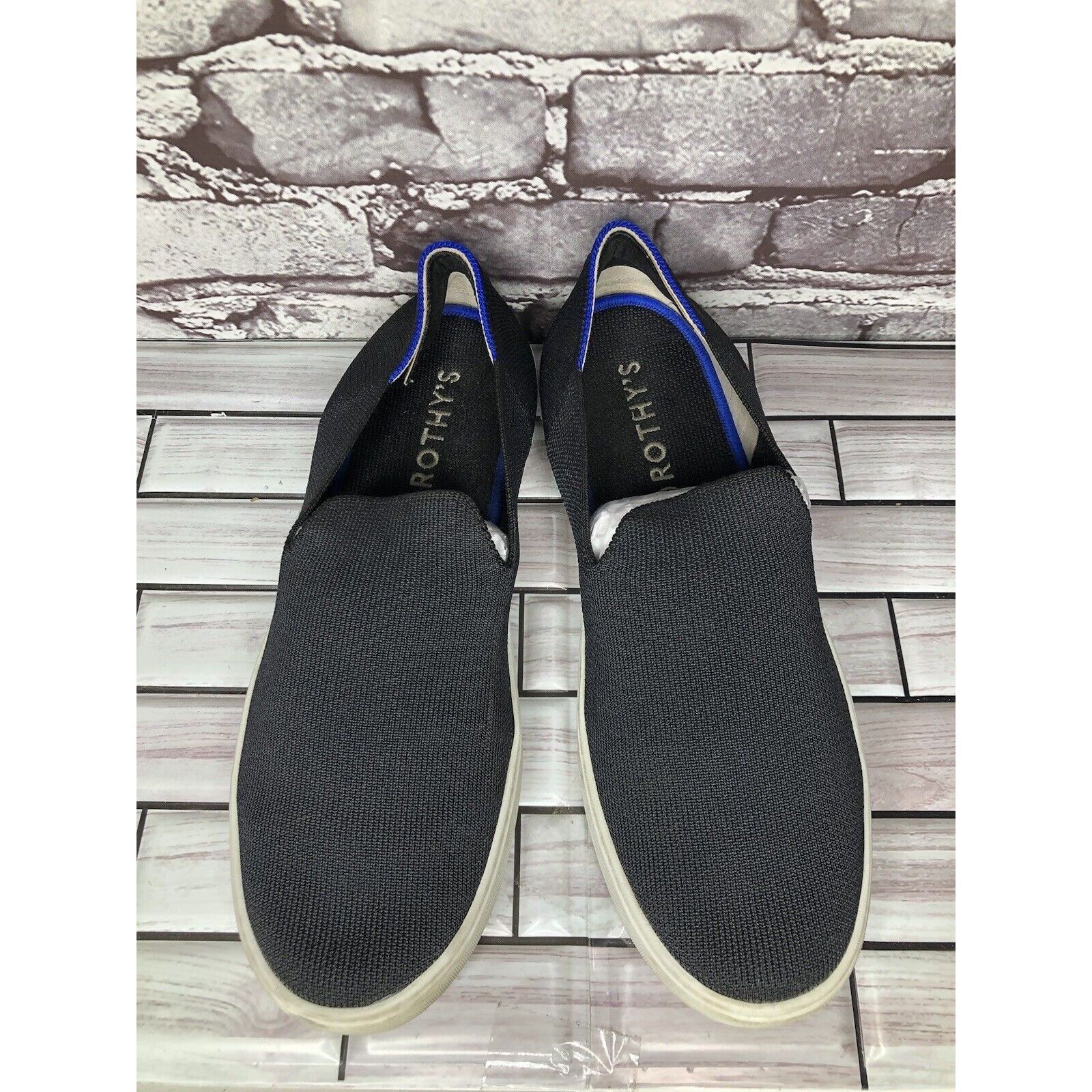 Other Rothy’s Black Knit Fabric The Original Slip On Sneaker Shoes Size US 11 / IT 41 - 11 Thumbnail