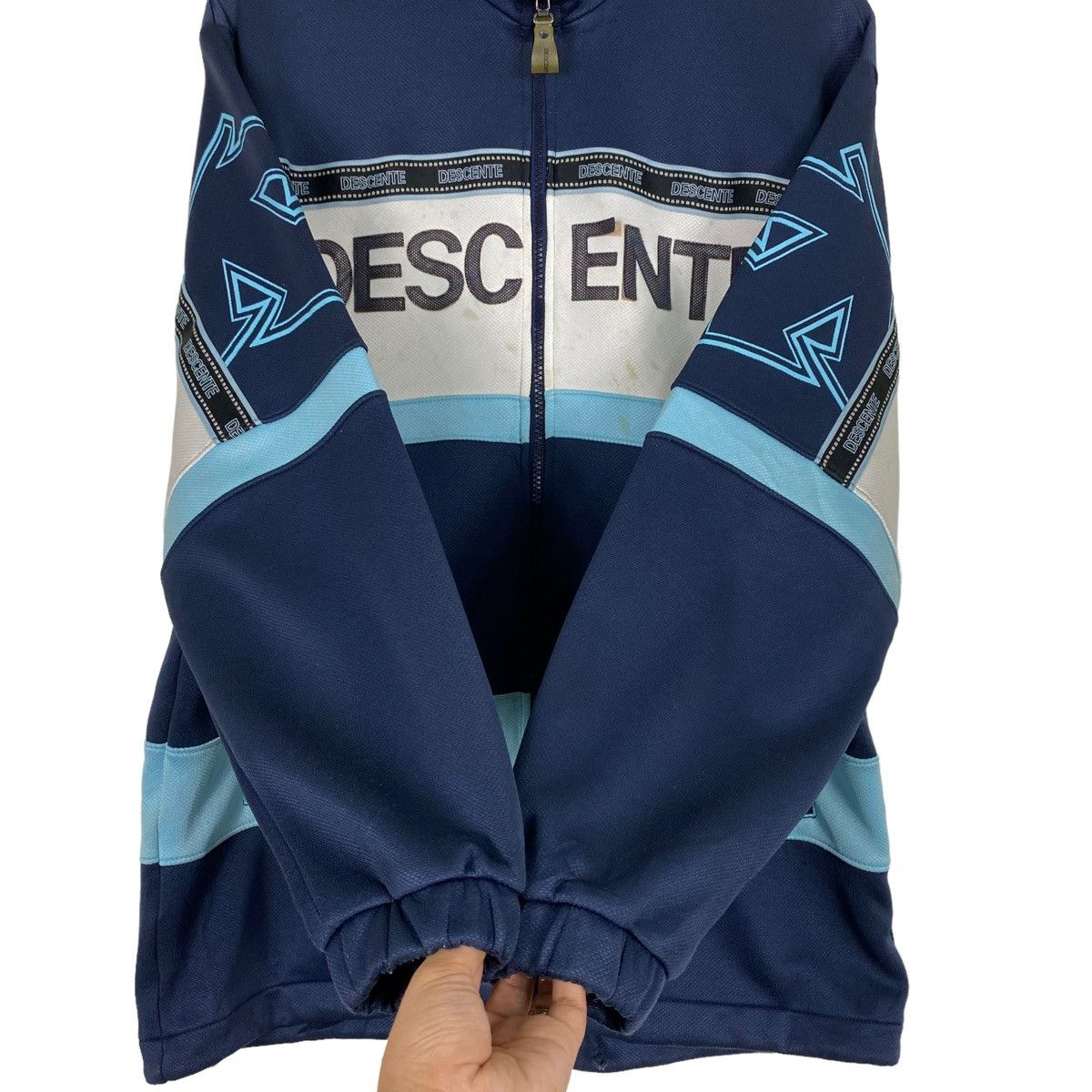 Descente × Japanese Brand 💥90s DESCENTE SPORT TRACK TOP ZIPER JACKET Size US L / EU 52-54 / 3 - 8 Thumbnail