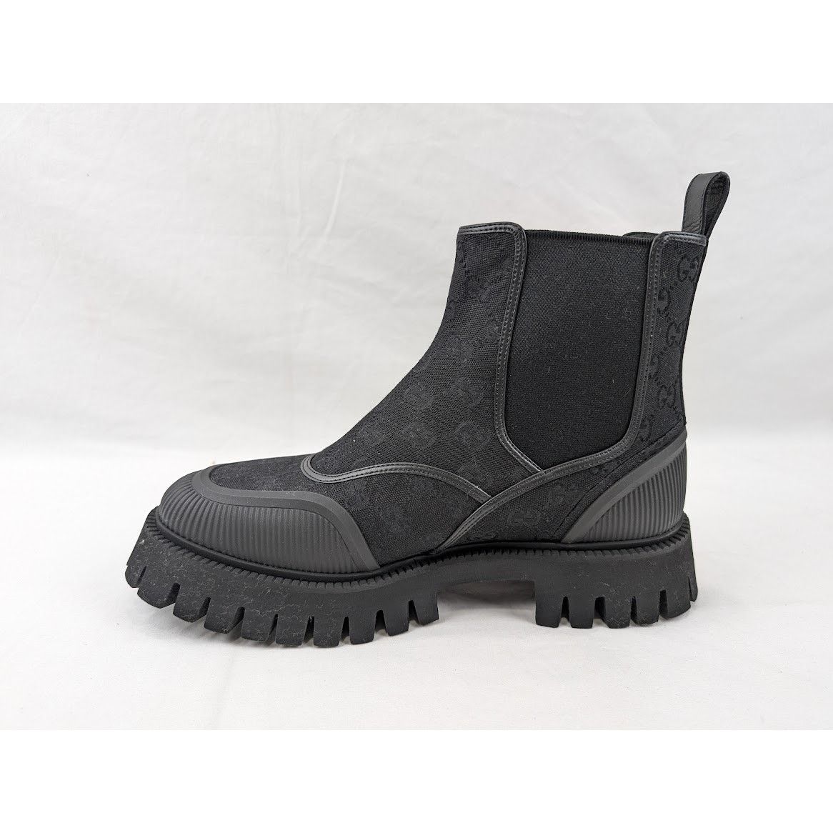 Gucci o1rshd1 New Canvas GG Boots in Black Size US 11.5 / EU 44-45 - 6 Thumbnail
