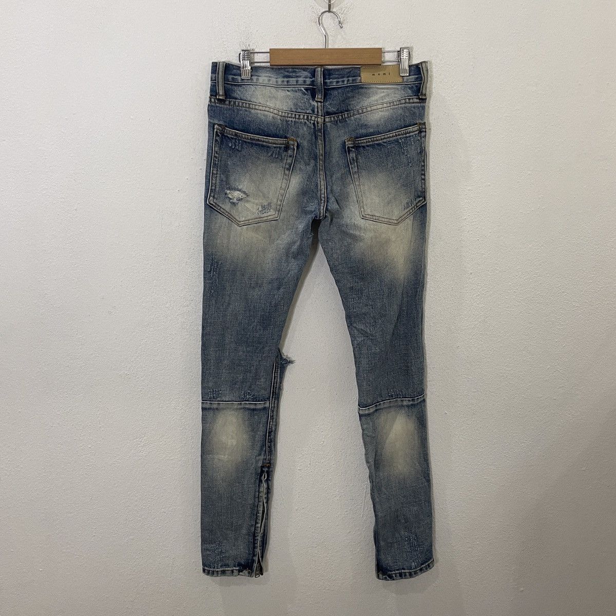 Japanese Brand Vintage Mnmi Distressed Denim Jeans Size 30" / US 8 / IT 44 - 7 Thumbnail