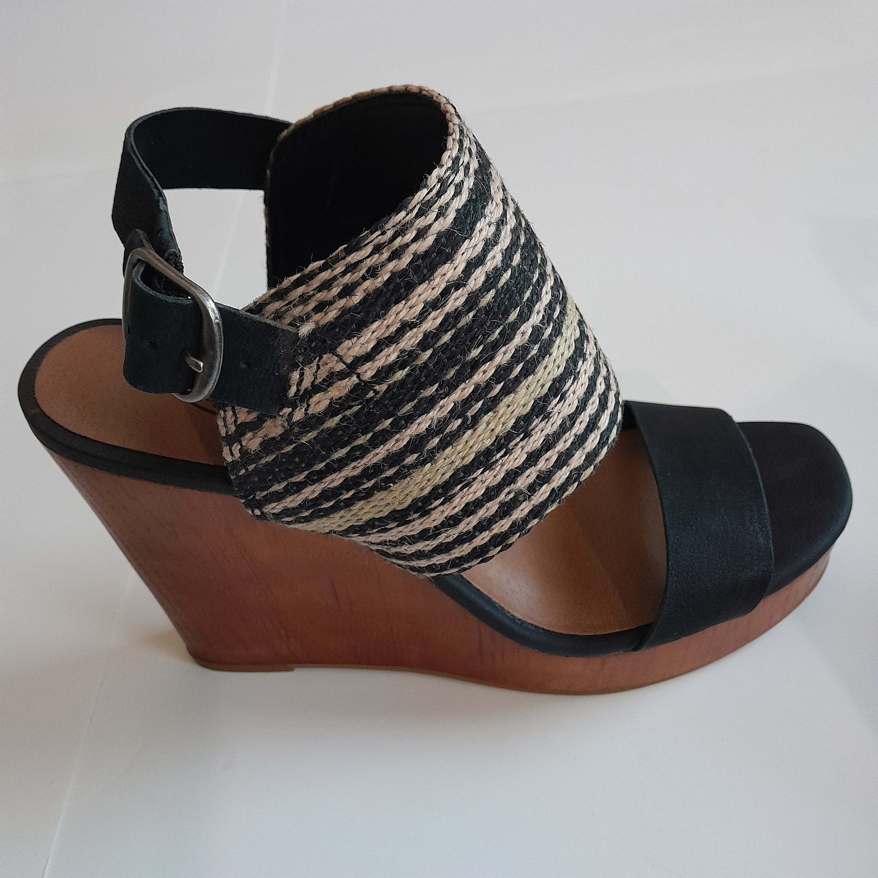 Lucky Brand Lucky Brand Women Mika Chunky Wood Platform Size 8.5M Size US 8.5 / IT 38.5 - 6 Thumbnail