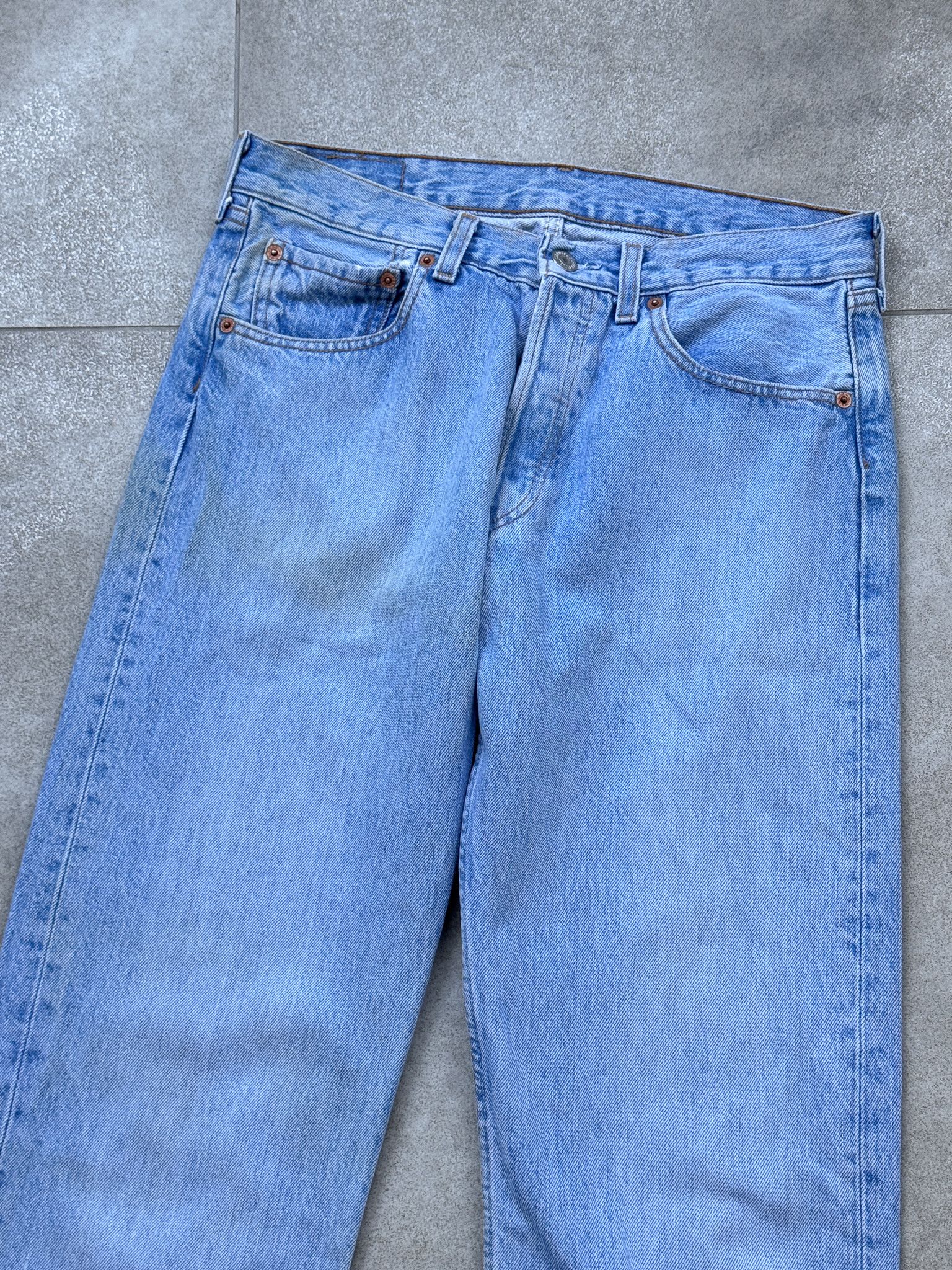 Levi's Vintage Levi's 501 Blue Denim Jeans 30x32 Size US 30 / EU 46 - 3 Thumbnail