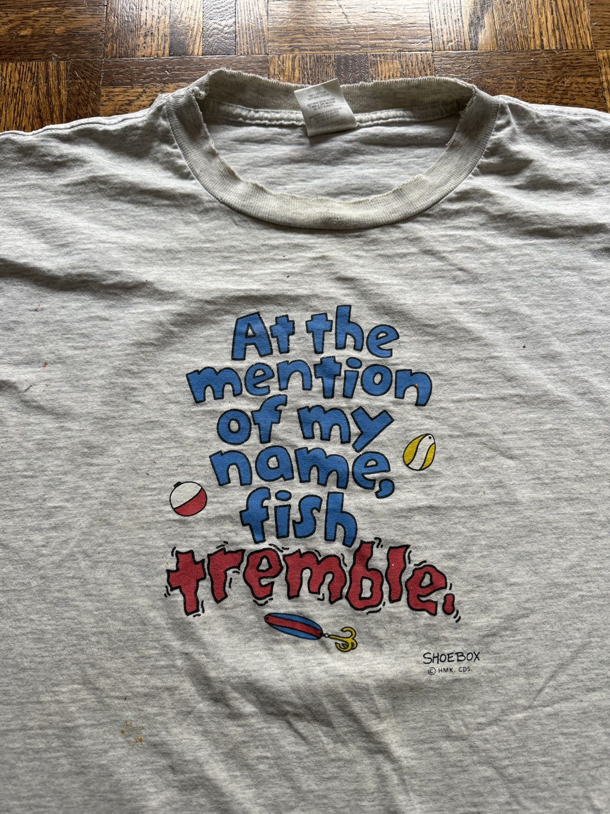 Vintage Vintage 90s Fishing Statement Funny Graphic Tee Size US XL / EU 56 / 4 - 1 Thumbnail