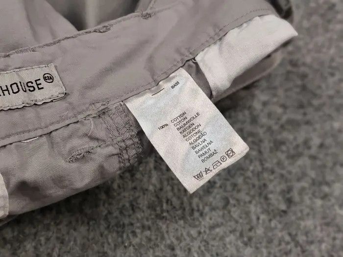 If Six Was Nine Vintage 90's Japanese Bondage Zip Bootcut Gray Cargo Pants Size US 31 - 8 Thumbnail