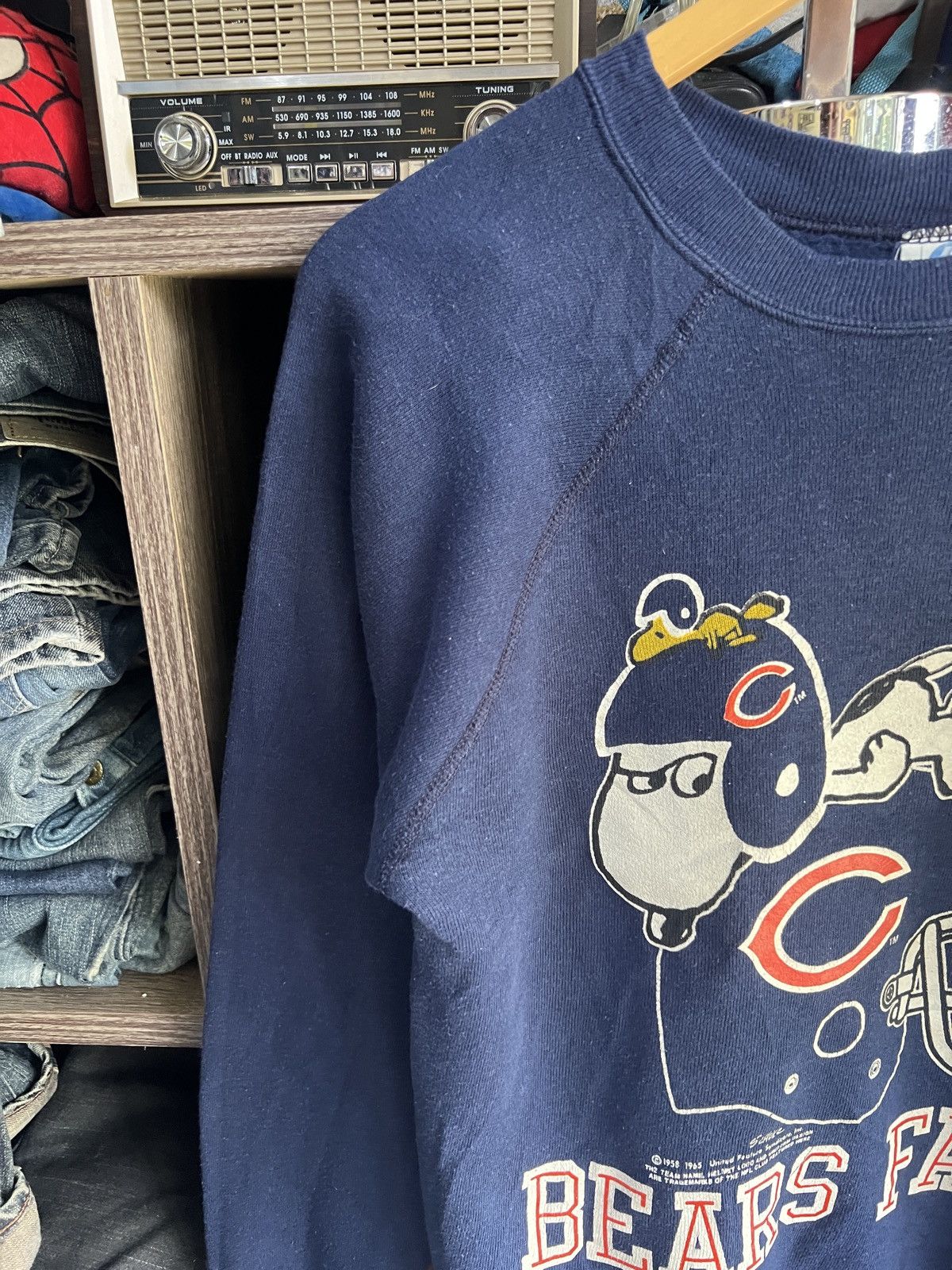 Peanuts 🔥Very Rare Vintage 60s Bears Fan NFL Crewneck Sweatshirt Size US S / EU 44-46 / 1 - 6 Thumbnail