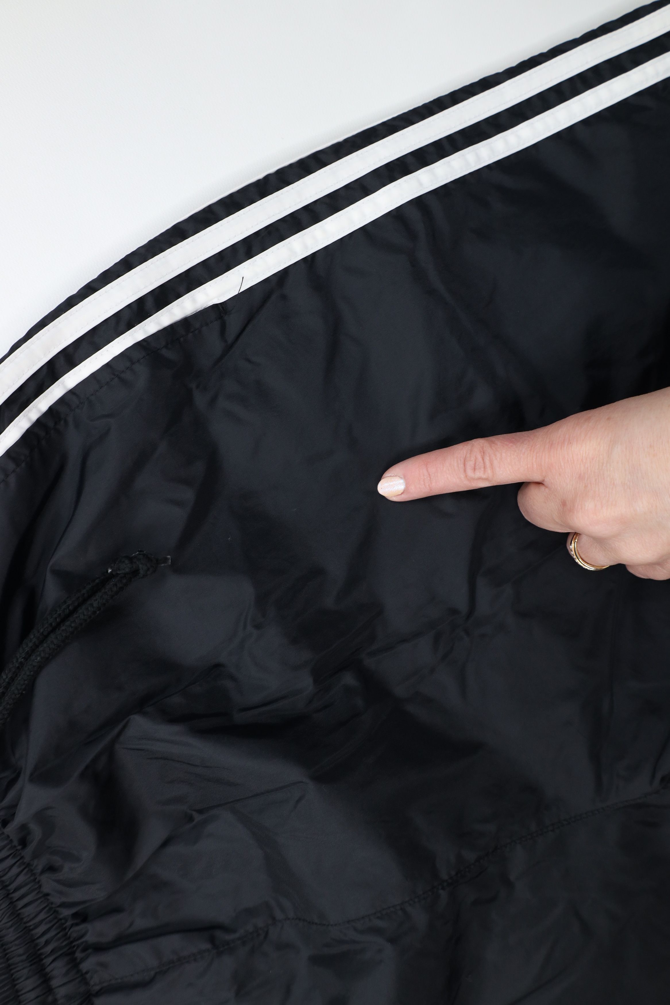 Adidas Vintage Y2K 2001 Adidas Wide Leg Windbreaker Pants Black Size US 36 / EU 52 - 10 Thumbnail