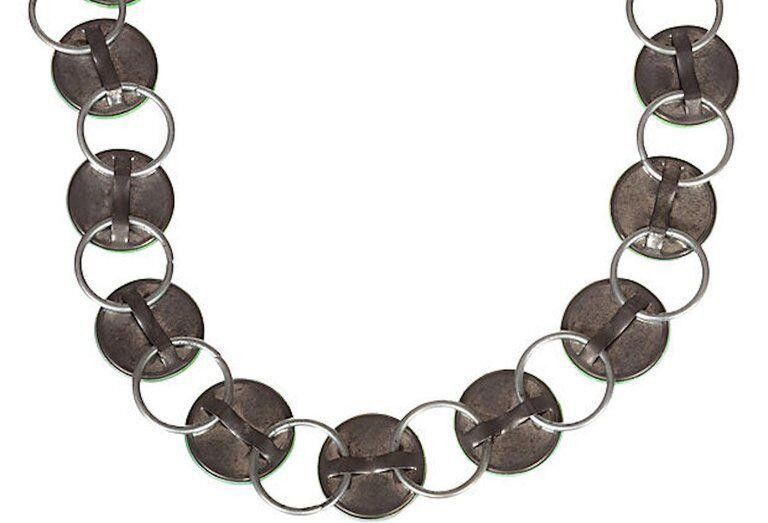 Designer Rare Runway Peter Max Saturn Button Necklace Belt Size ONE SIZE - 6 Thumbnail