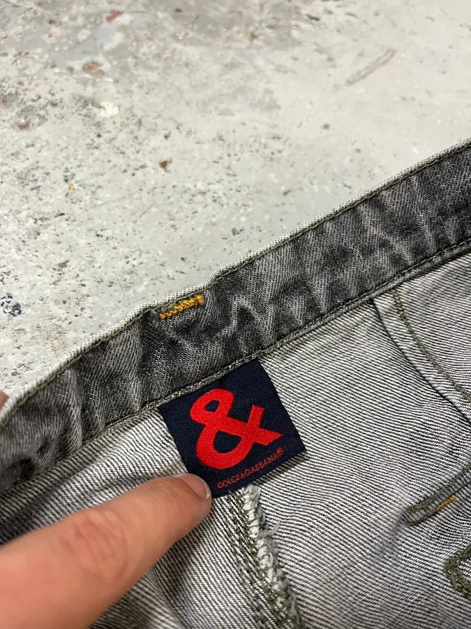 Dolce & Gabbana AW2004 Dolce & Gabbana Grey Cargo Double Knee Denim Jeans Size US 33 - 11 Thumbnail