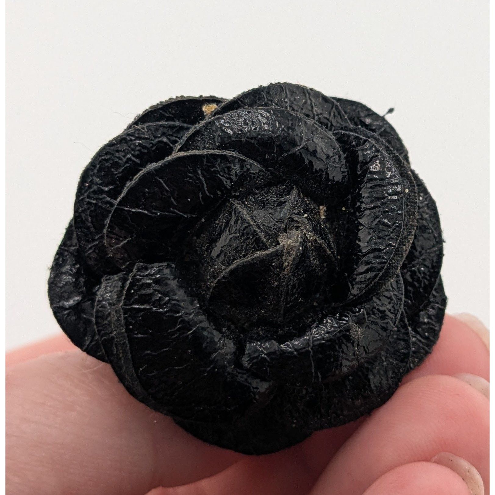Other Whimsygoth Faux Leather Floral Ring Size 8 (Adjustable) Size ONE SIZE - 1 Thumbnail