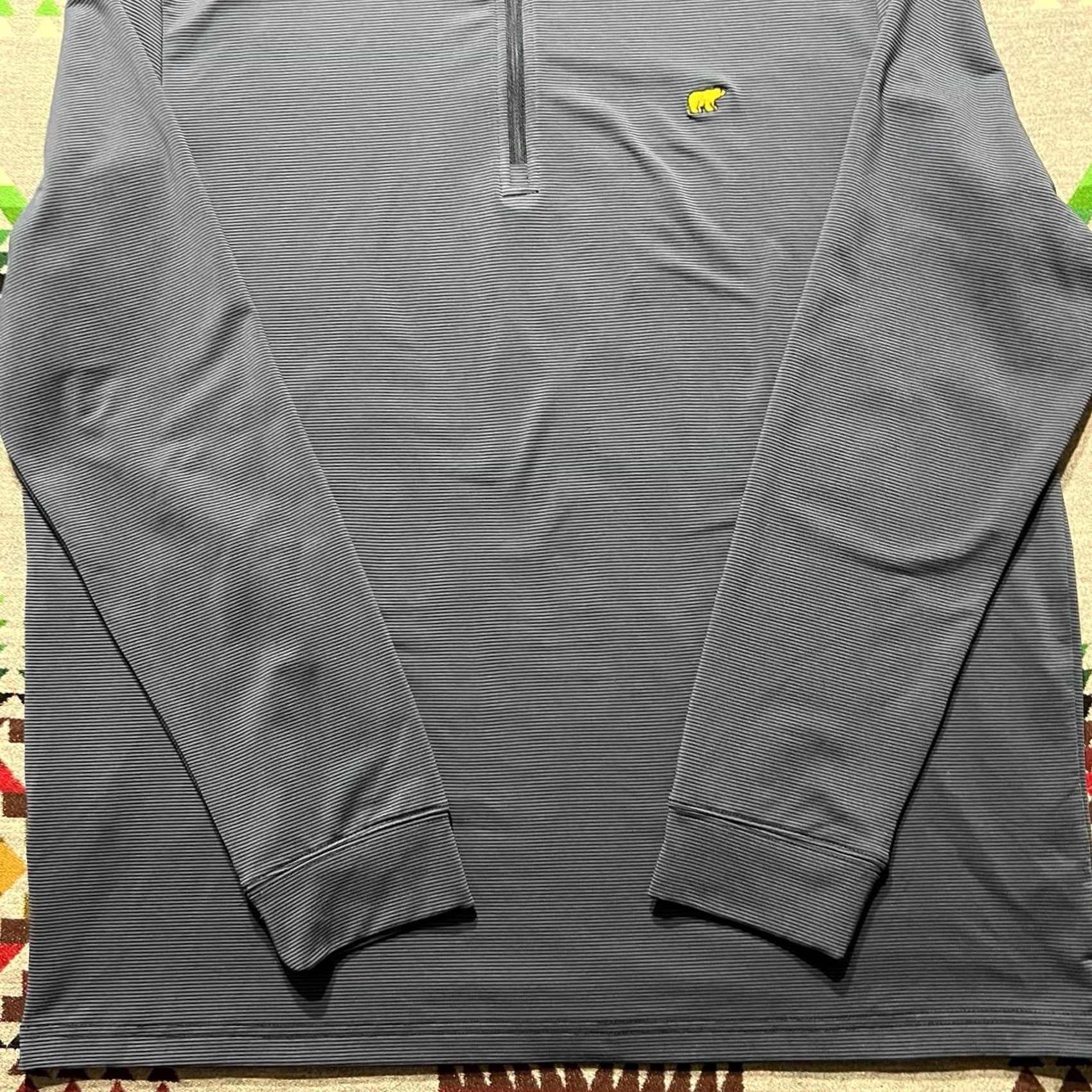 Vintage Jack Nicklaus Golf Mens Large Blue Striped Performance Pullover Size US L / EU 52-54 / 3 - 7 Thumbnail