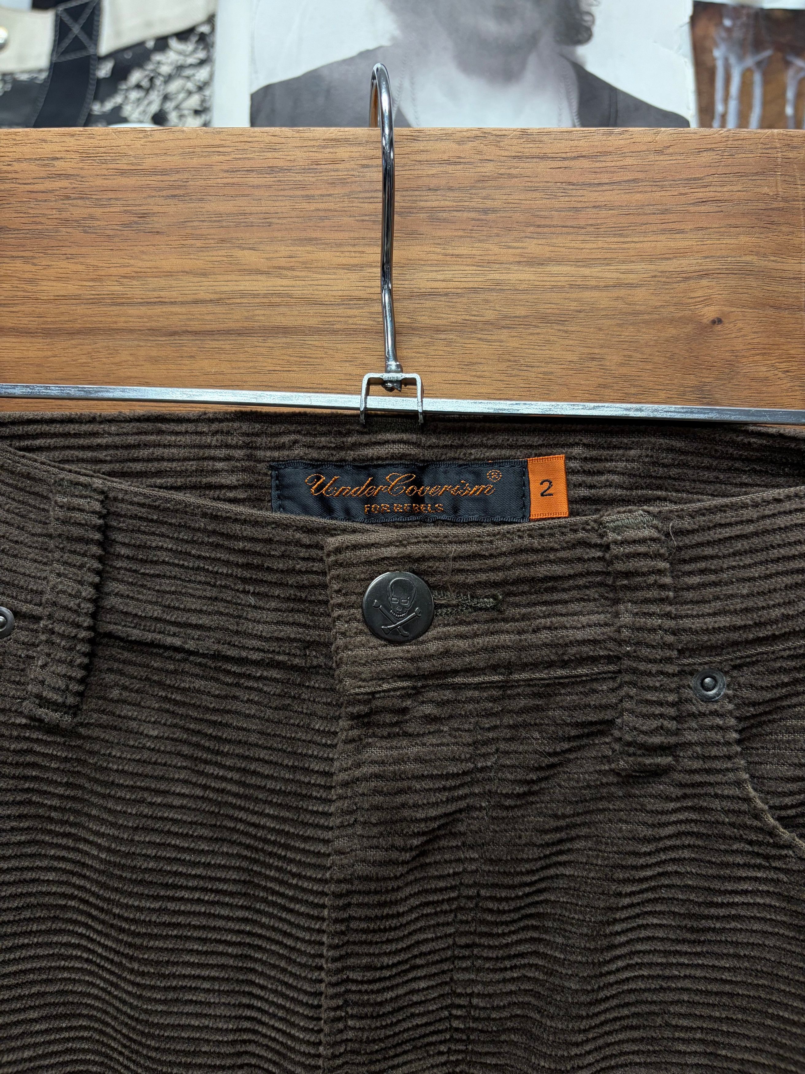 Undercover AW2005 Undercover ‘Arts & Crafts’ Faded Brown Corduroy Denim Size US 30 / EU 46 - 3 Thumbnail