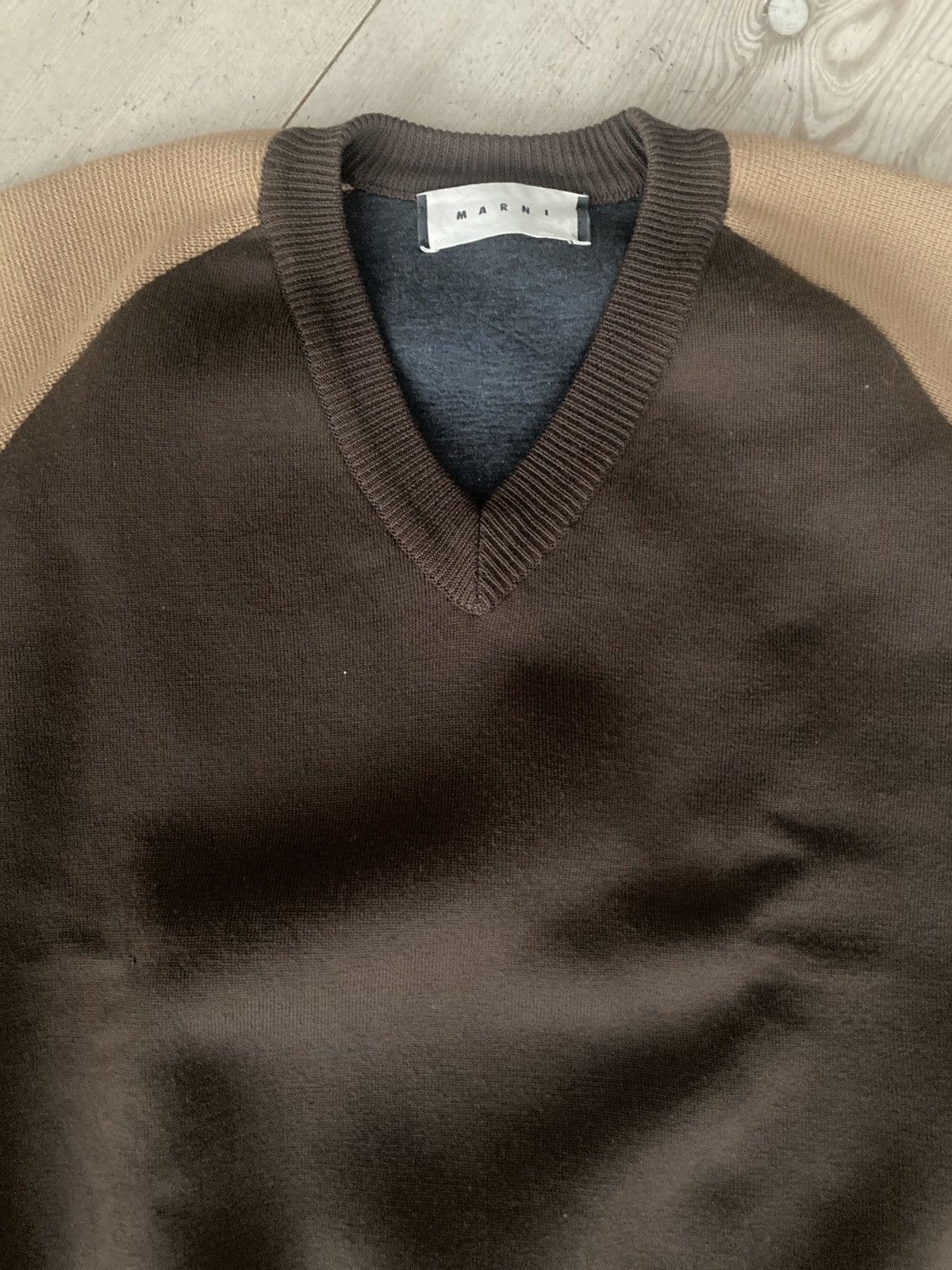Marni Vintage Marni chunky V-neck Size US M / EU 48-50 / 2 - 2 Thumbnail