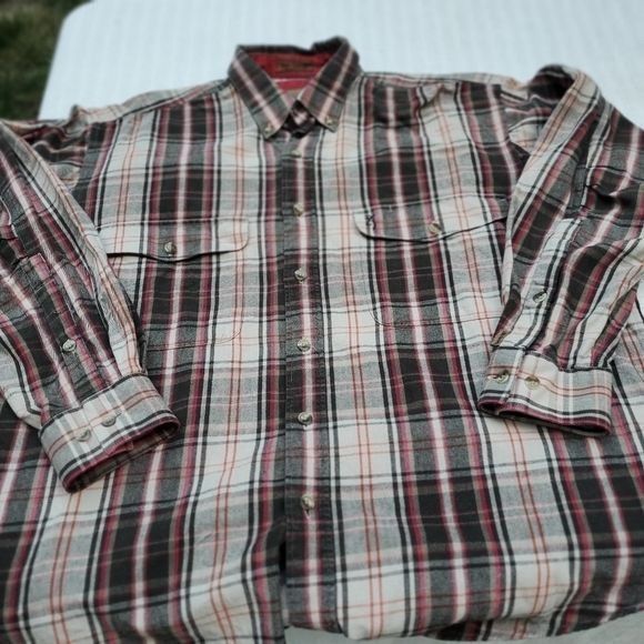 Vintage Browning Super Natural Fall Plaid Long Sleeve Casual Button Size US XL / EU 56 / 4 - 2 Thumbnail