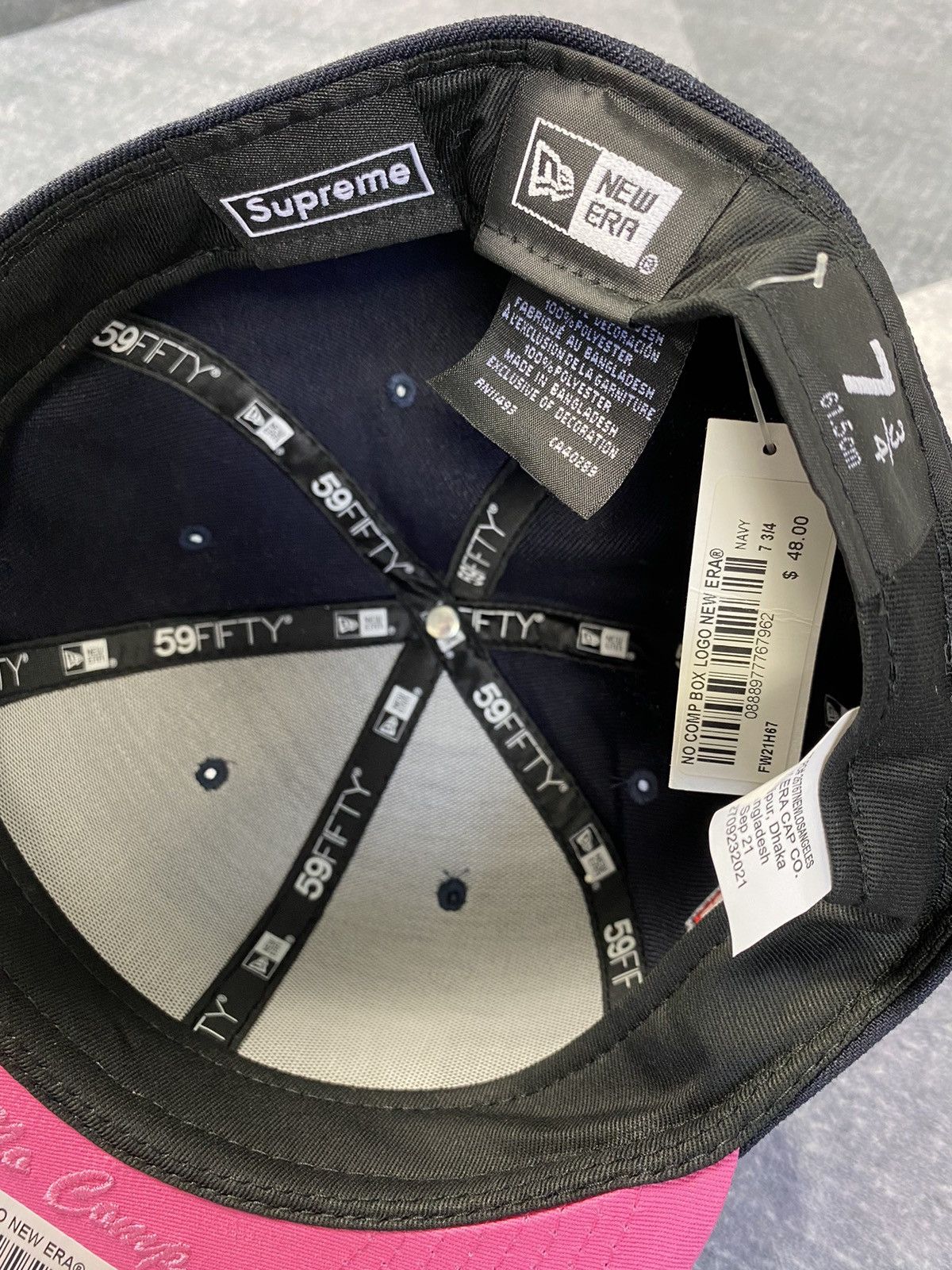 New Era × Supreme Supreme No Comp Box Logo Cap Size ONE SIZE - 6 Thumbnail