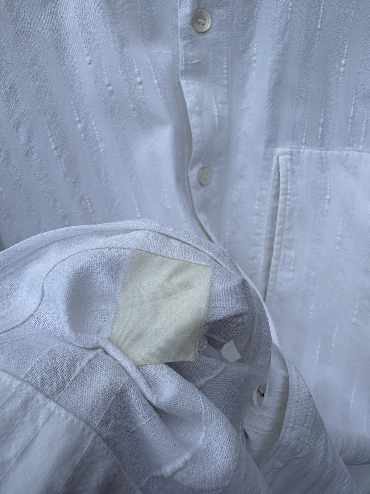 Issey Miyake Issey Miyake Design Studio White Button Up Shirt Size US M / EU 48-50 / 2 - 10 Thumbnail