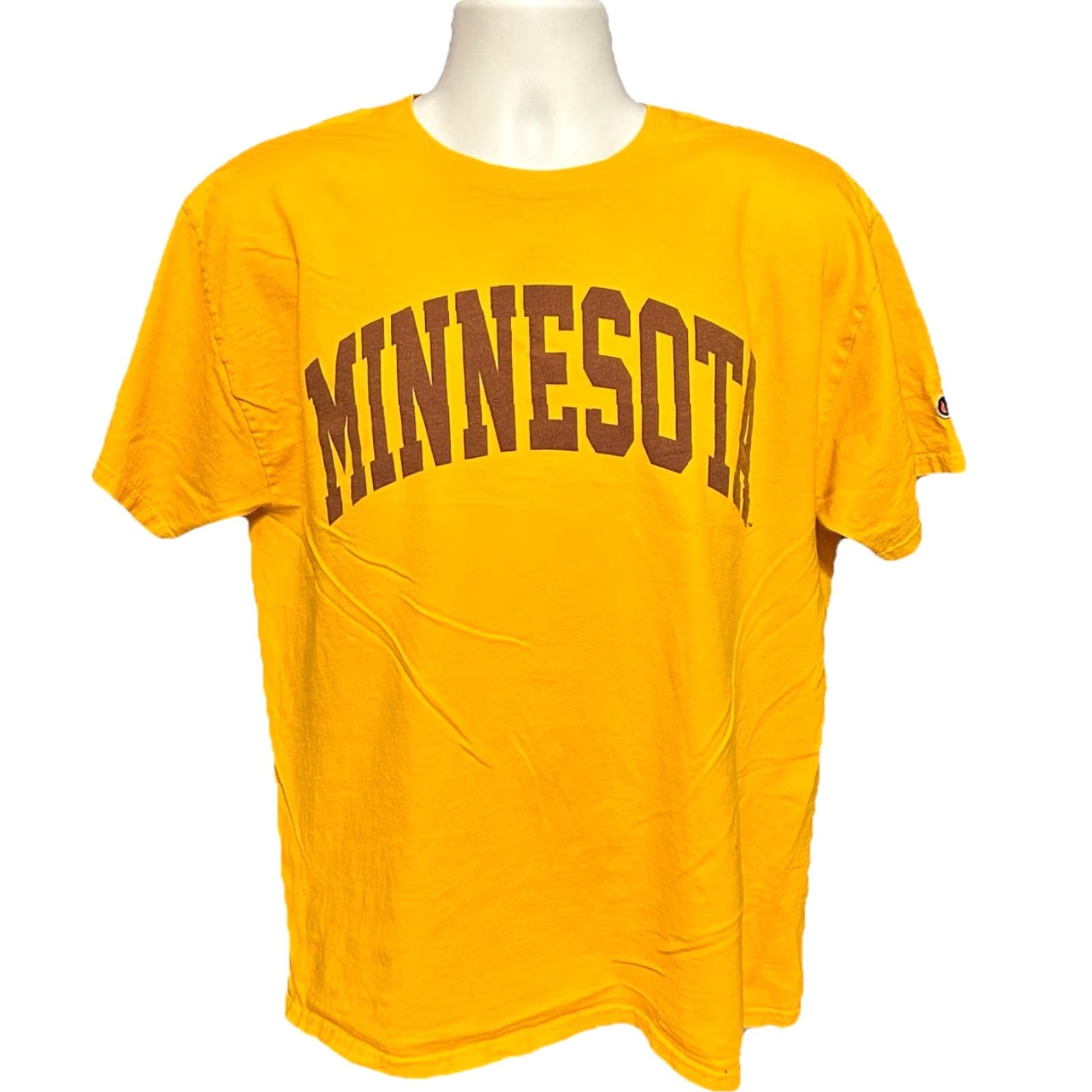 Champion Champion University Of Minnesota Gophers Tee Shirt Men L Yellow Short Sleeve Crew Neck Shirt Size US L / EU 52-54 / 3 - 2 Thumbnail