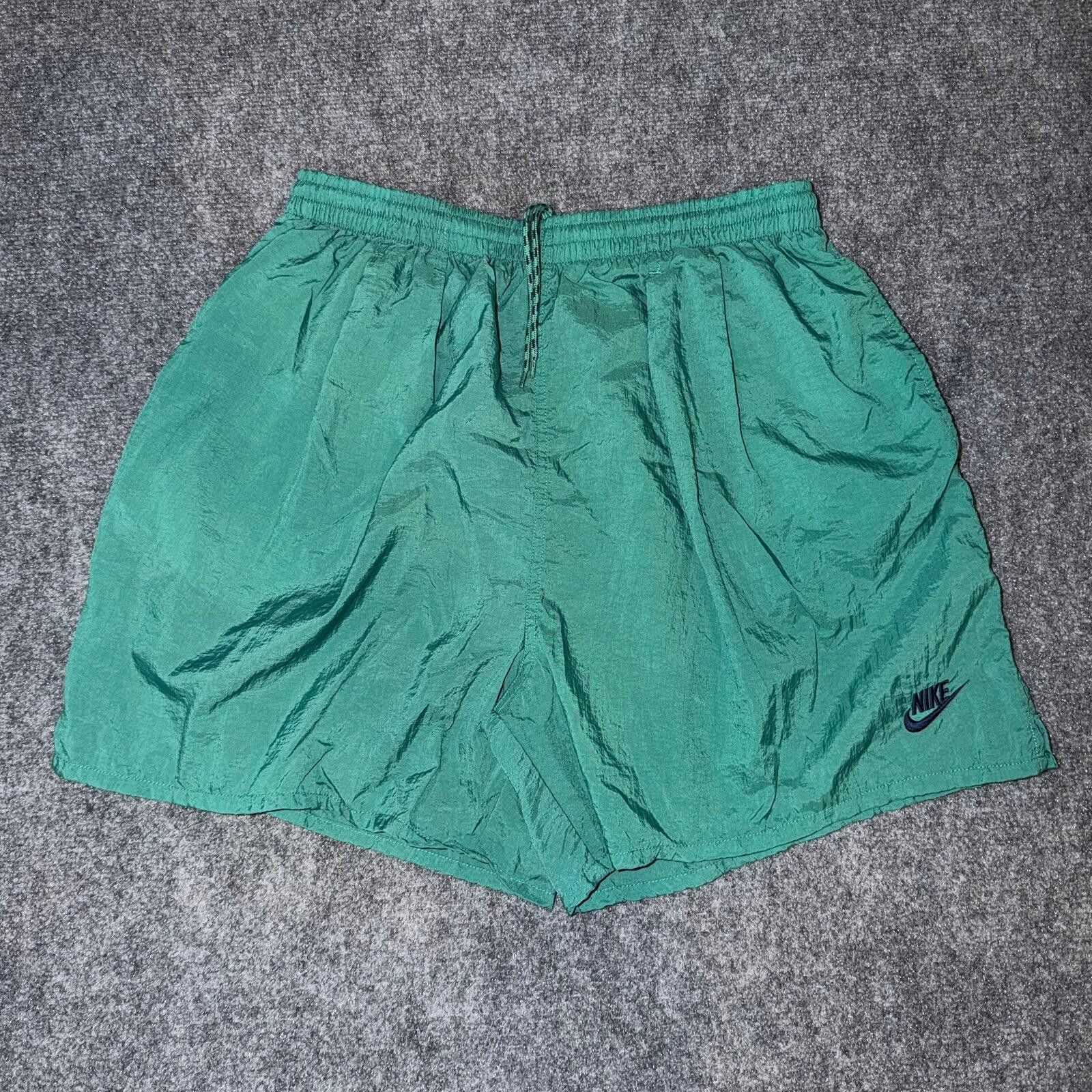 Nike Nike Lime Green Nylon Athletic Volley Shorts Mens XL Size US 36 / EU 52 - 1 Thumbnail