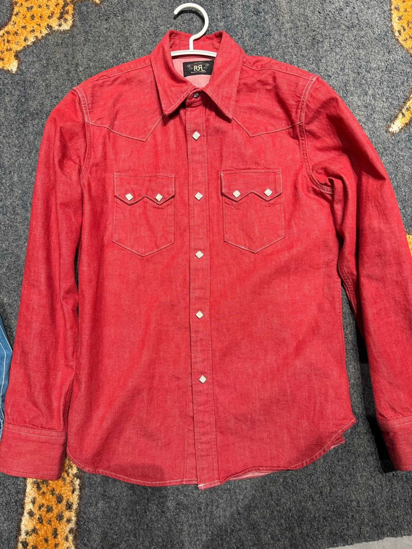 RRL Red Shirt Size M for Sale