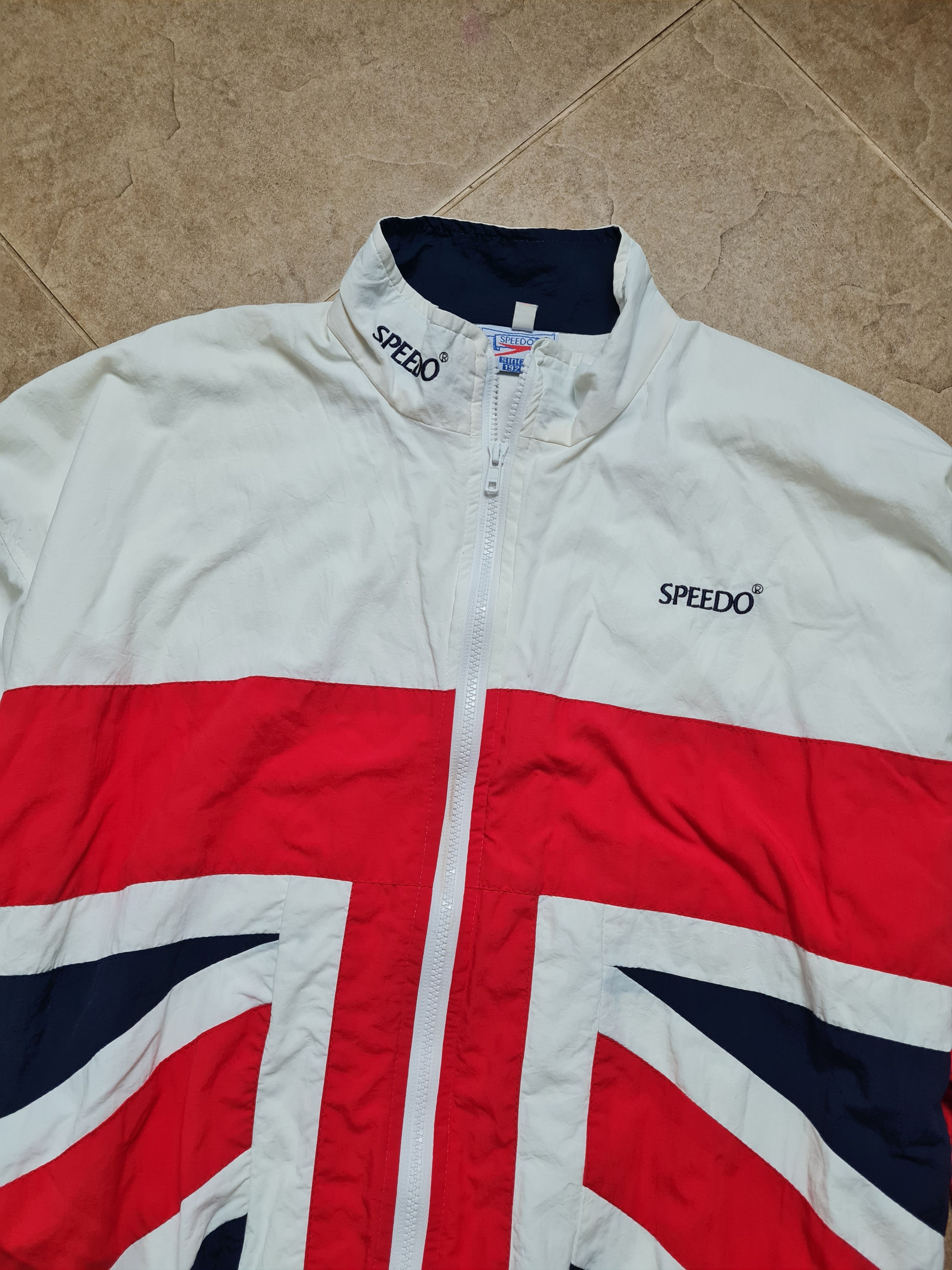 Speedo Vintage Jacket Speedo Union Jack Triathelite 80s Windbreaker Size US S / EU 44-46 / 1 - 3 Thumbnail