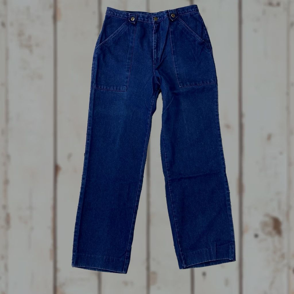 Jordache VINTAGE Jordache Jeans Womens Blue Wash Tapered Regular 31x30 Hemmed Size 24" / US 00 / IT 34 - 1 Thumbnail