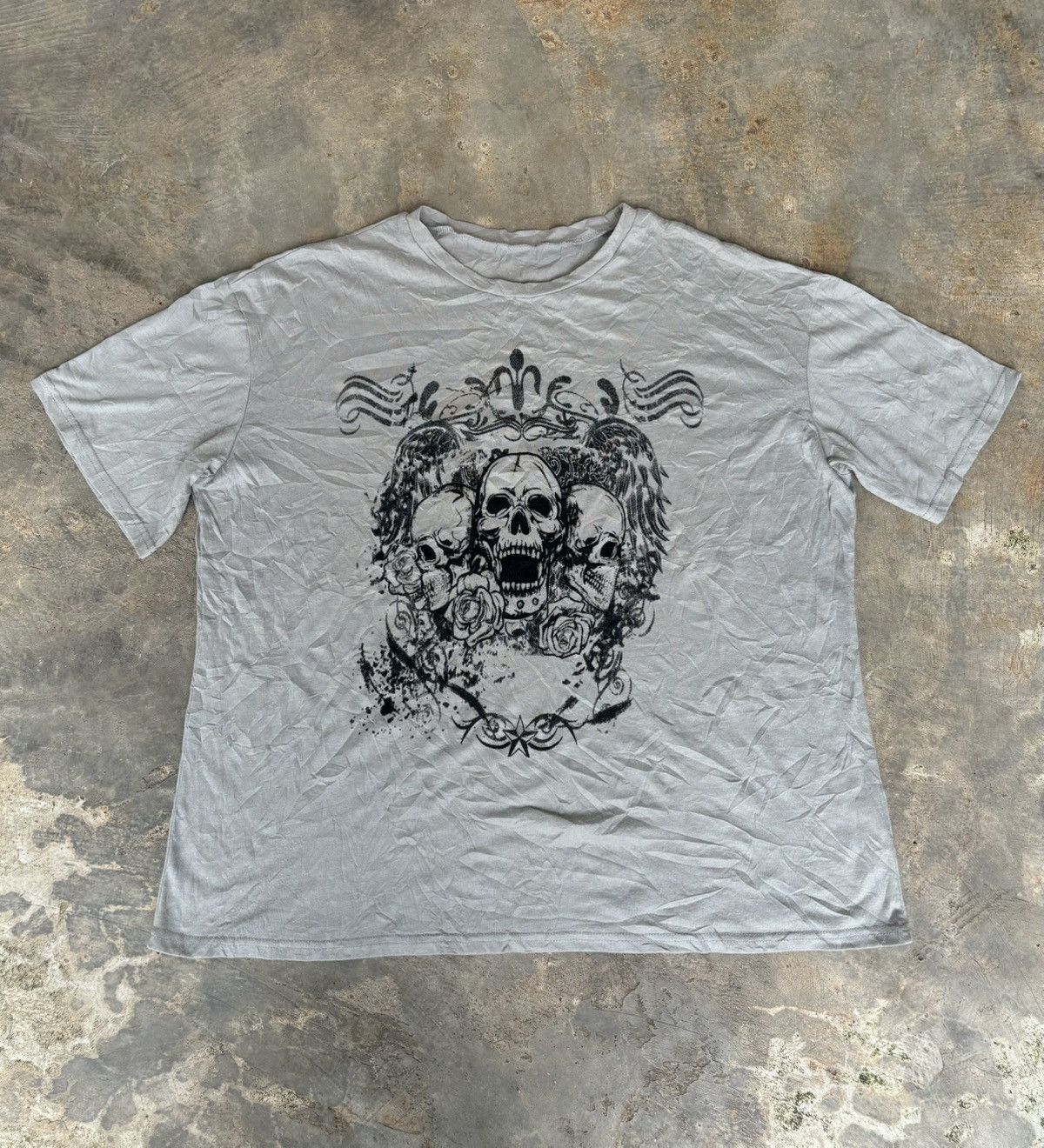Japanese Brand Romwe Poem Skull Ifsixwasnine Punk Style Tshirt Size US L / EU 52-54 / 3 - 1 Thumbnail