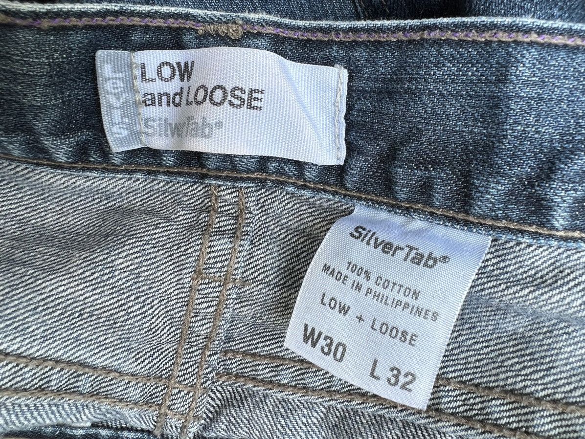 Levi's Vintage 2000s Levi’s Silvertab Denim Low + Loose Jeans Size US 30 / EU 46 - 20 Thumbnail