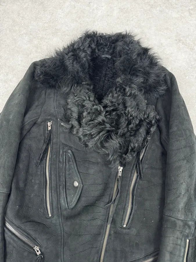 Diesel Diesel Sample Black Gold Astro Biker Shearling Asymmtrical Jacket Size US M / EU 48-50 / 2 - 5 Thumbnail