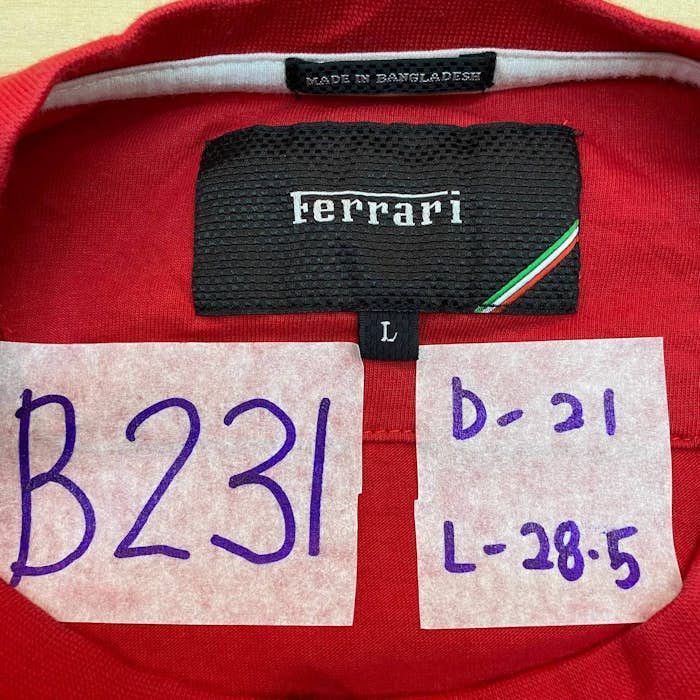 Ferrari B231 FERRARI OFFICIAL PRODUCT RACING TEAM TEE Size US L / EU 52-54 / 3 - 5 Thumbnail