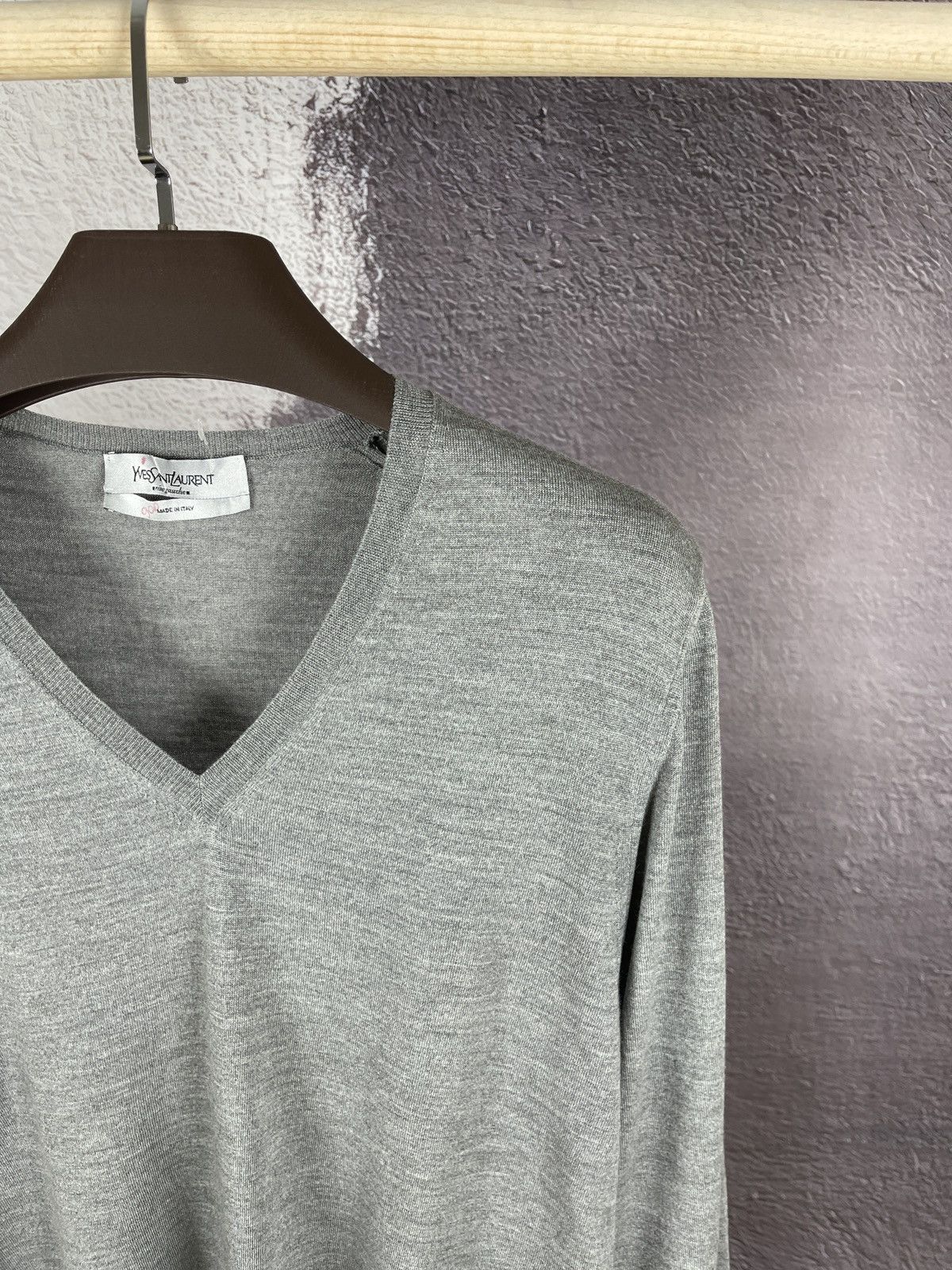 Yves Saint Laurent Yves Saint Laurent Rive Gauche Tom Ford era v-neck sweater Size US L / EU 52-54 / 3 - 5 Thumbnail
